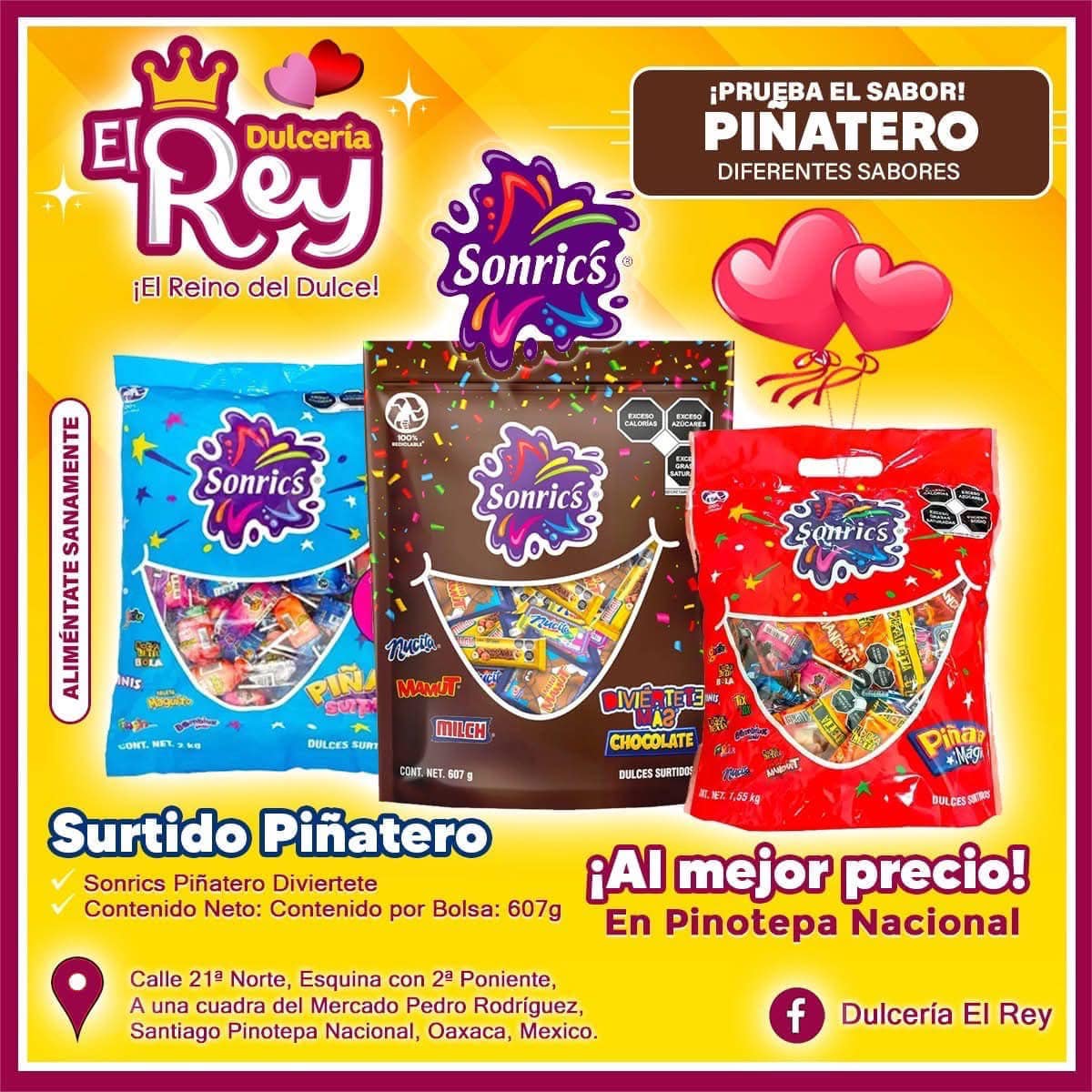 Dulcería El Rey - 𝗗𝗨𝗟𝗖𝗘𝗥𝗜́𝗔 𝗘𝗟 𝗥𝗘𝗬 𝗘𝗹 𝗥𝗲𝗶𝗻𝗼 𝗱𝗲𝗹 𝗗𝘂𝗹𝗰𝗲... | Facebook