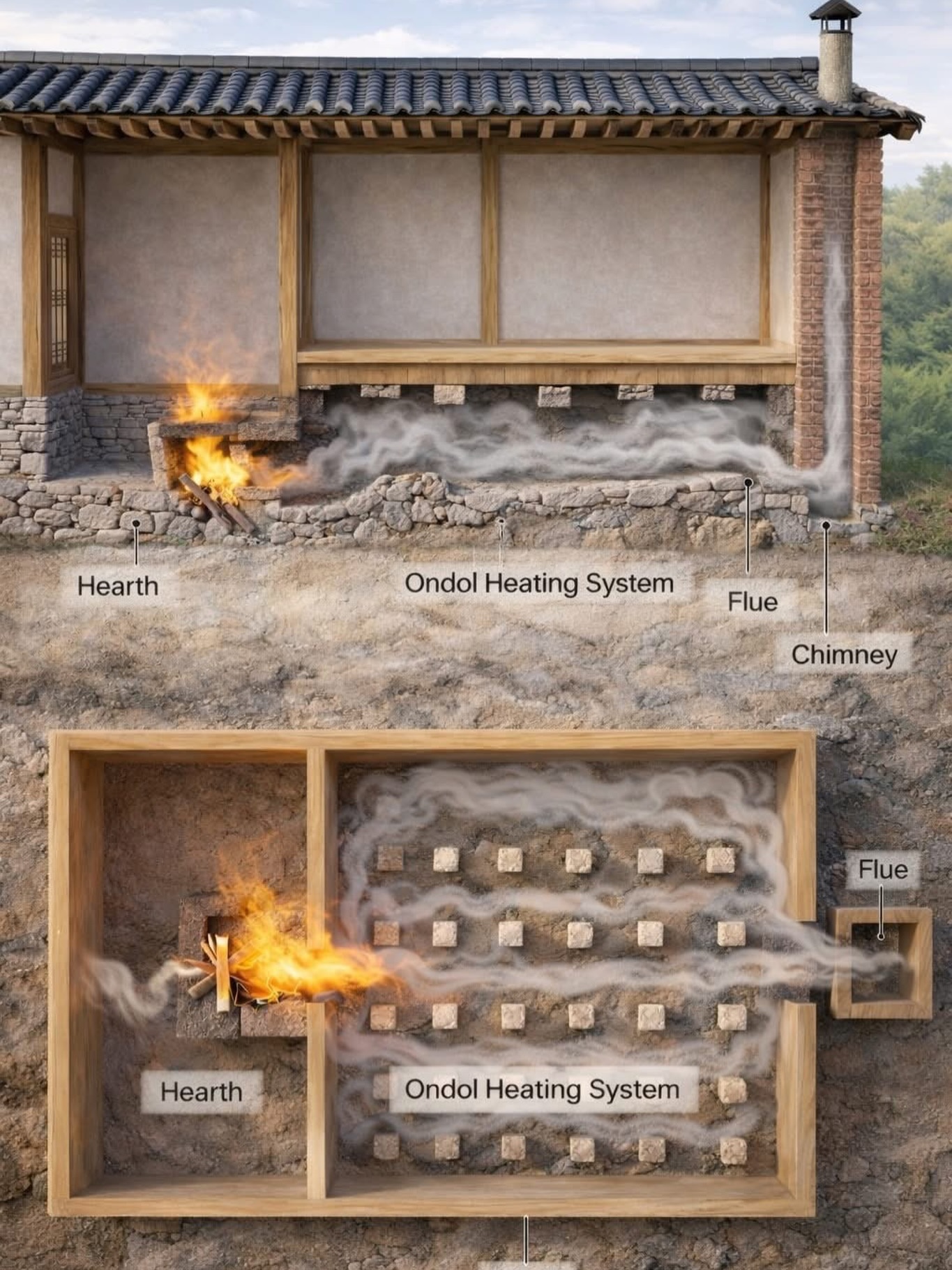 Arc Jimmy - 🔥🏠 The Science Behind Ondol Heating: 1️⃣ A... | Facebook
