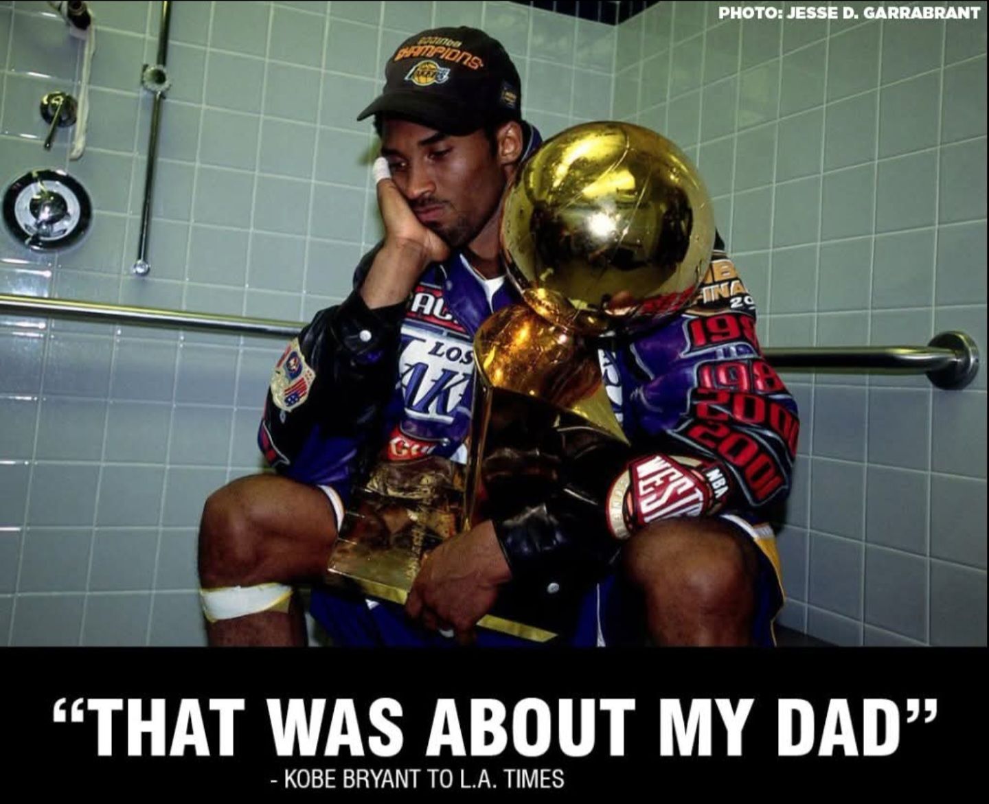 Exactly 25 years ago today, one of the most iconic photos of Kobe 