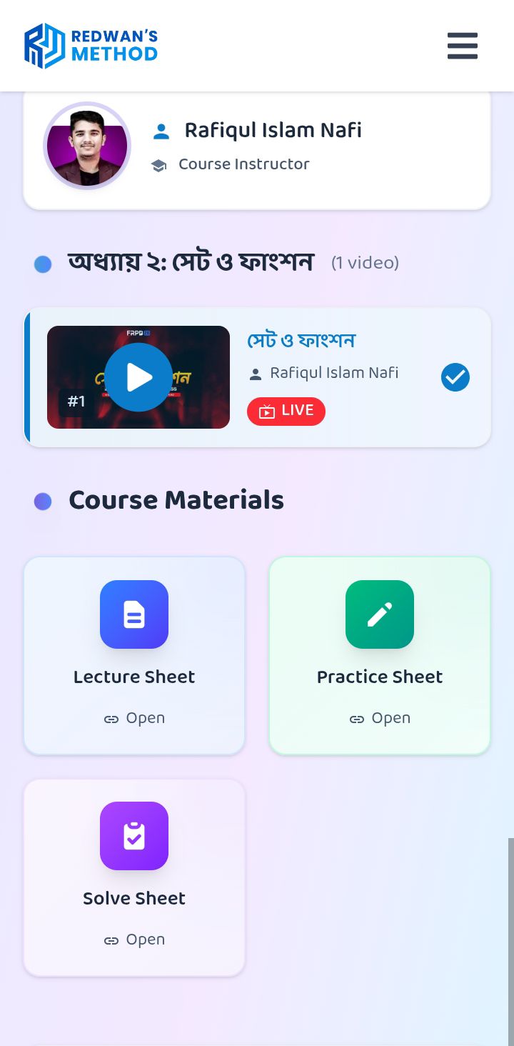 Redwan's Method | স্যার আসসালামু আলাইকুম, | Facebook