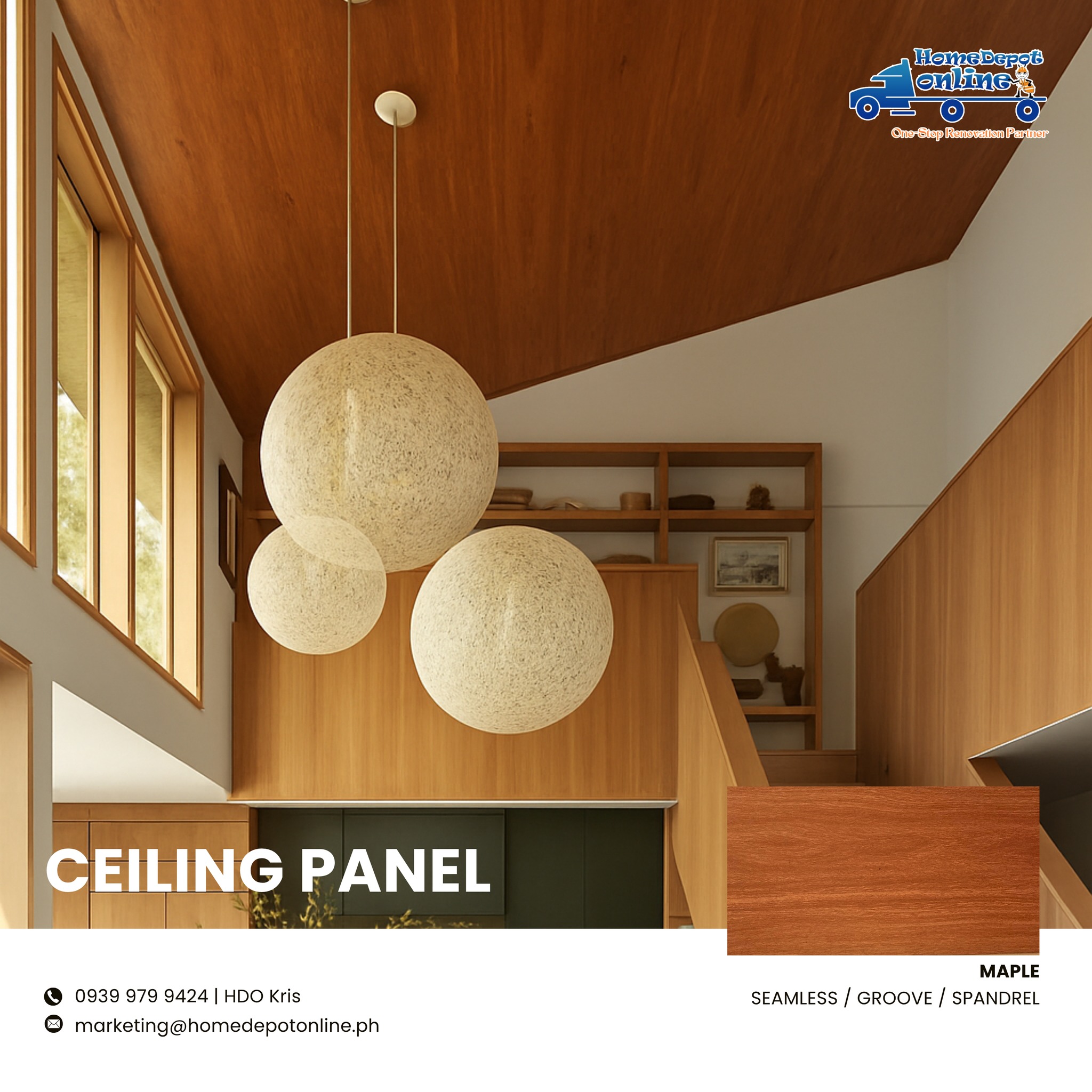 Home - [BEST SELLER] MAPLE PVC CEILING PANEL Seamless, Groove, Spandrel ...