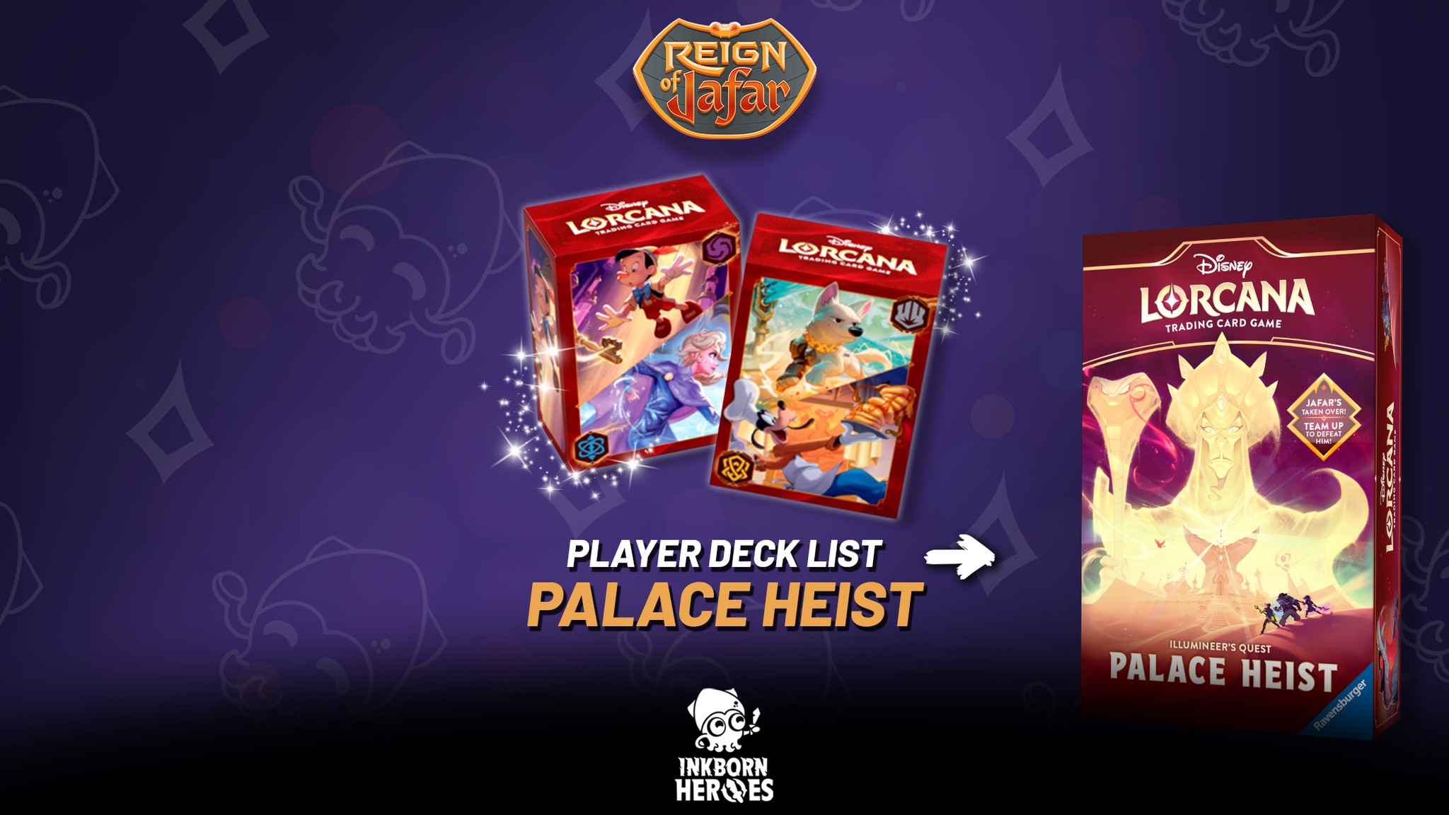 palace heist lorcana prize card Ravensburger Disney TCG: Illumineer's Quest  | Cooperative Adventure Against Jafar | Solo or Team Play| Includes Exclusive Cards & Playmat Whether you face off against Jafar alone or with a friend It's here, the secret card