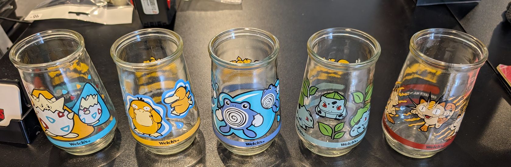 Welch's ポケモン ガラス3種セット Sold at Auction: Vintage