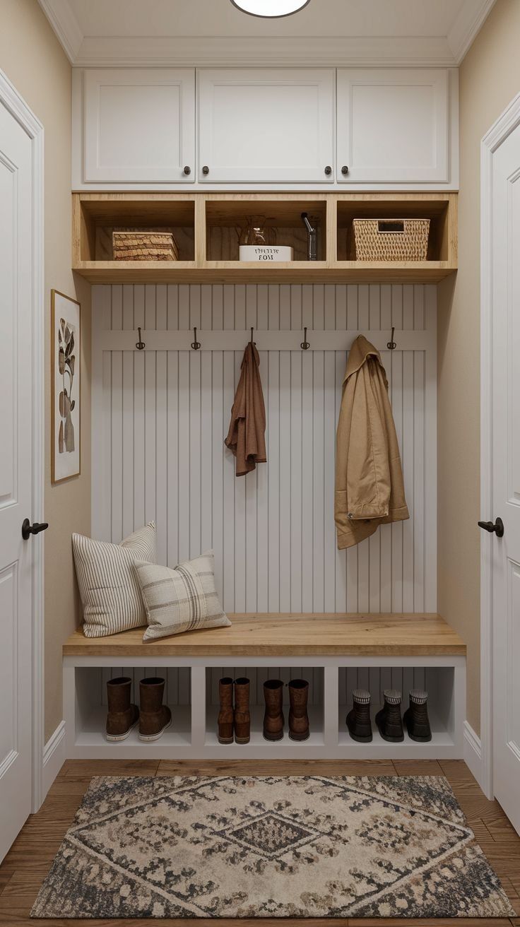 N.donat - 34 Small Mudroom Entryway Ideas with Functional Storage 34 ...