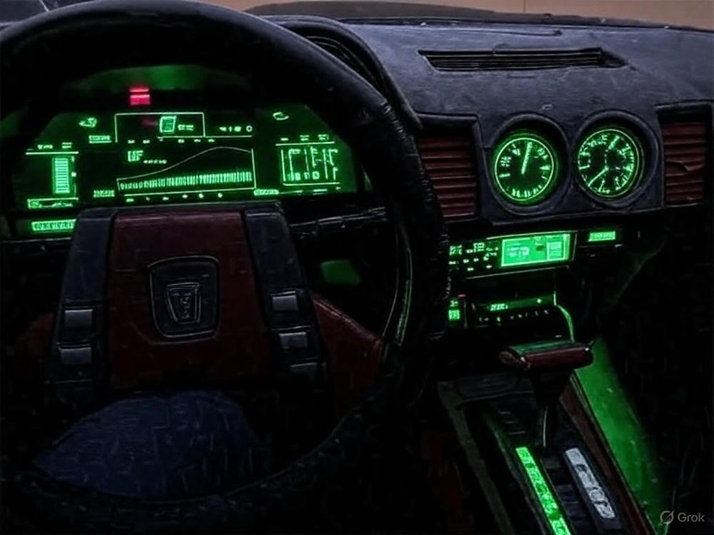 Nothing beats the interior dashboard of a 1985 Nissan 300ZX.