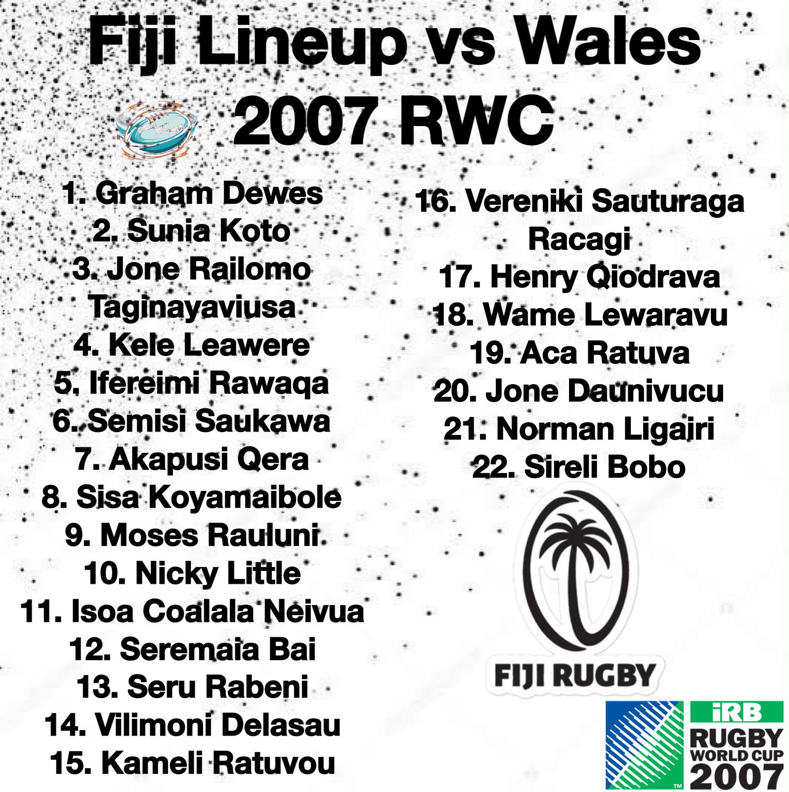 Fiji beats Wales in 2007 Rugby World Cup