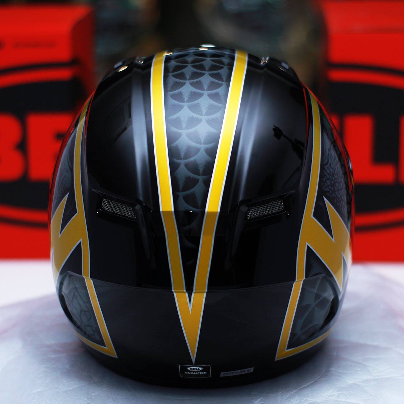 bell gold flake helmet Bullitt Solid Street Gloss  Motor Sports Zone Bell Bullitt Gold Flake Helmet
