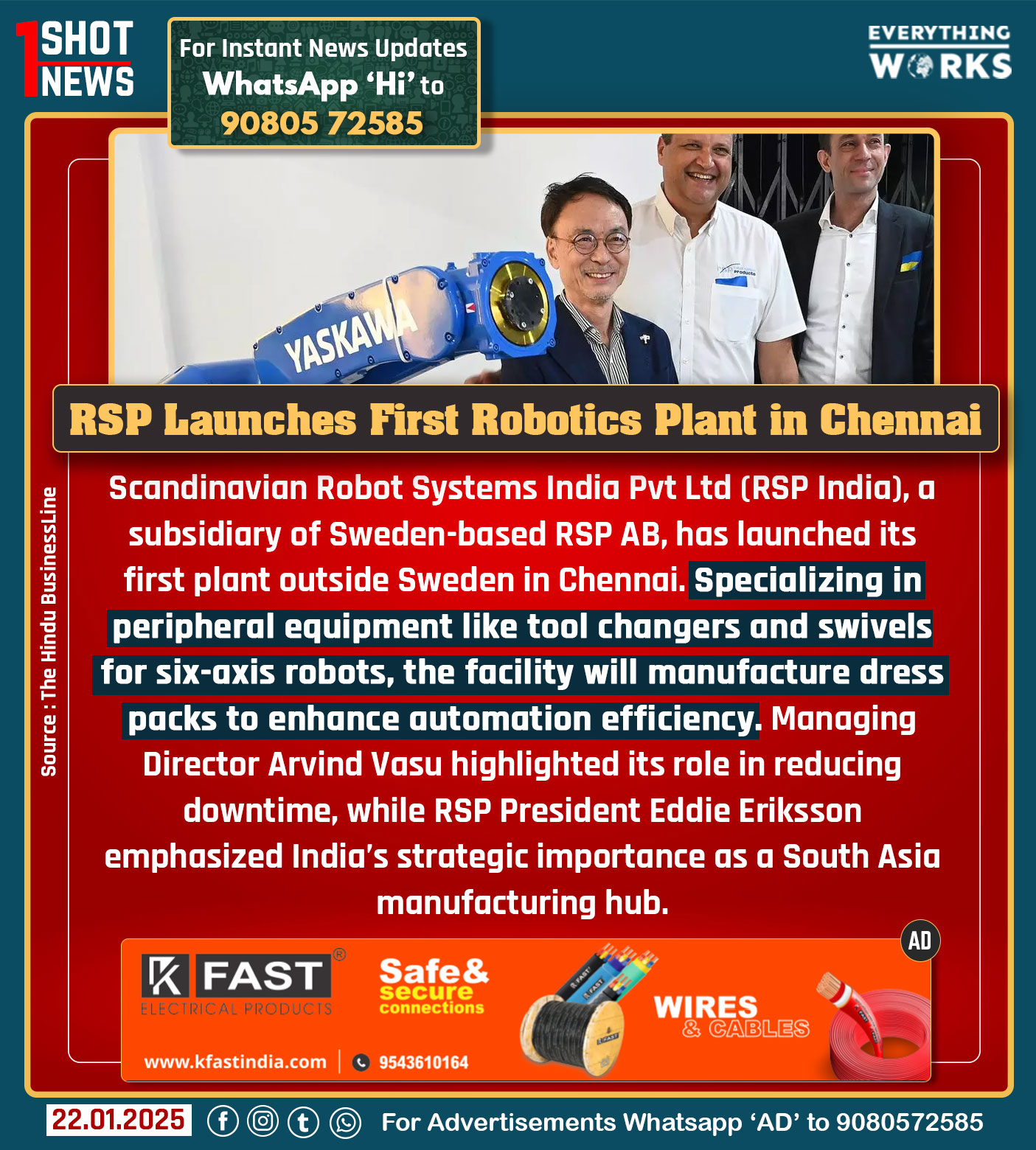1 Shot News - Scandinavian Robot Systems India Pvt Ltd... | Facebook