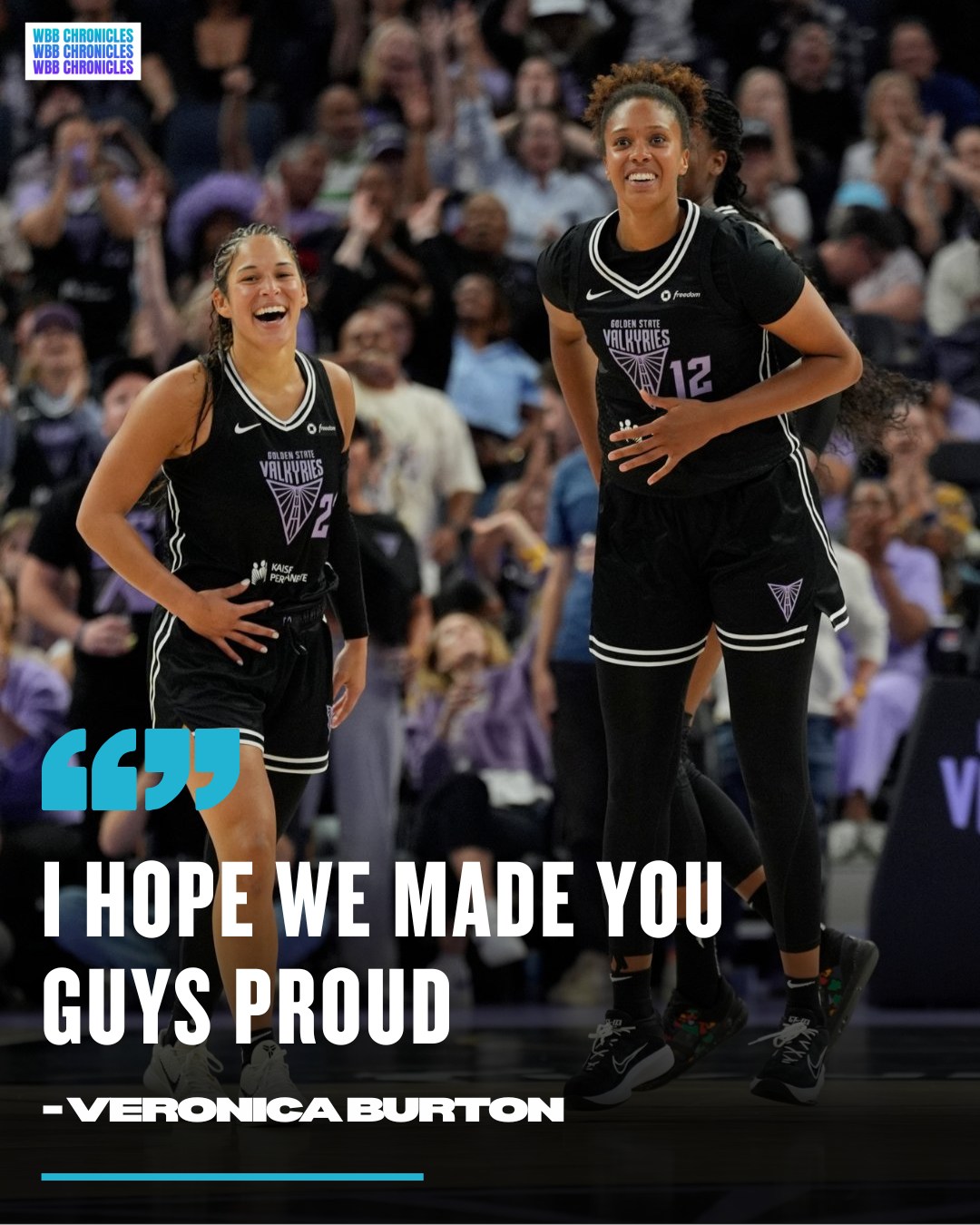 WBB - Veronica Burton with a message to Valkyries' fans after their ...