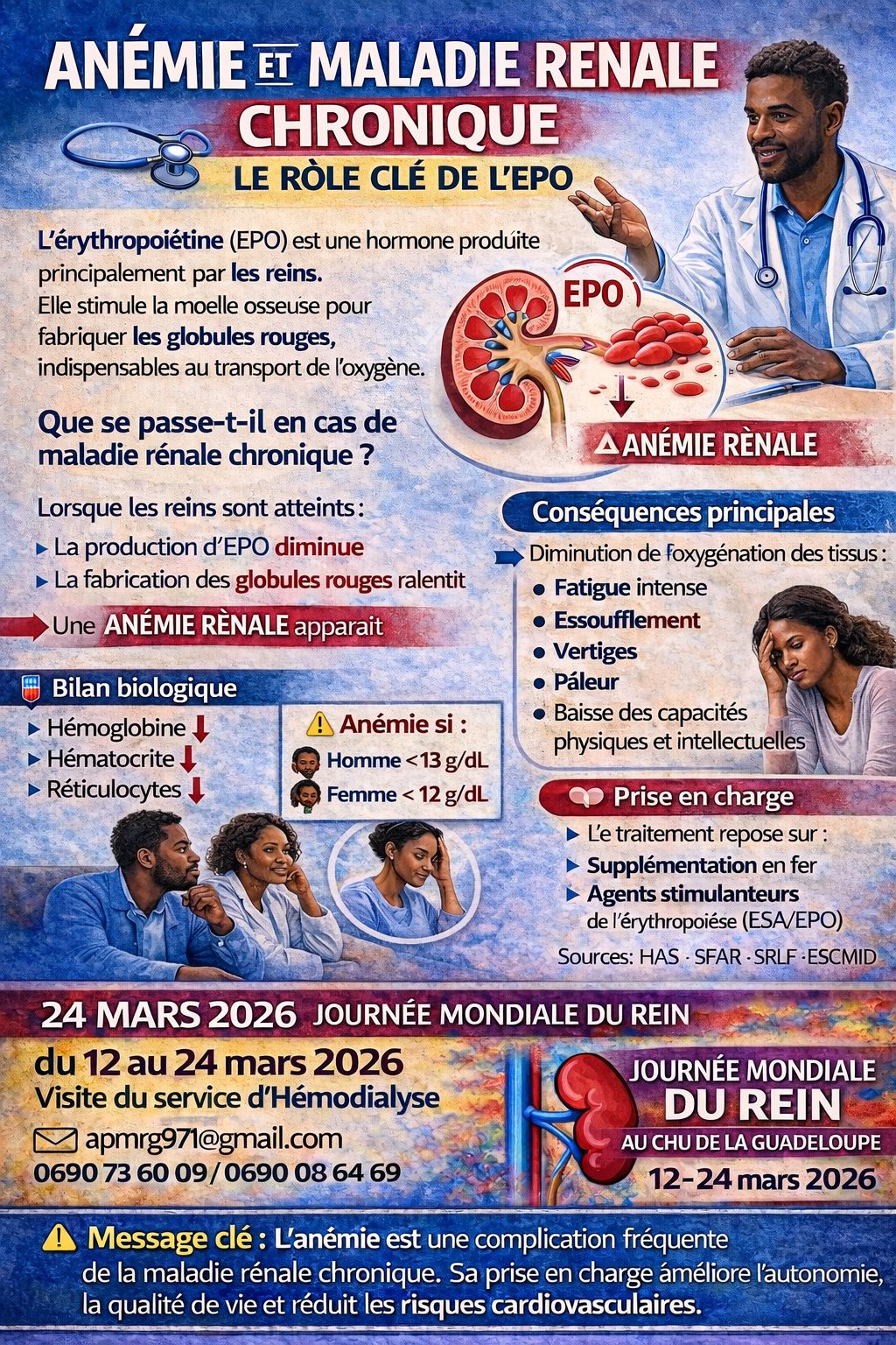 📍Anémie et Maladie Rénale Chronique : le rôle clé de l’EPO 🩺 L ...