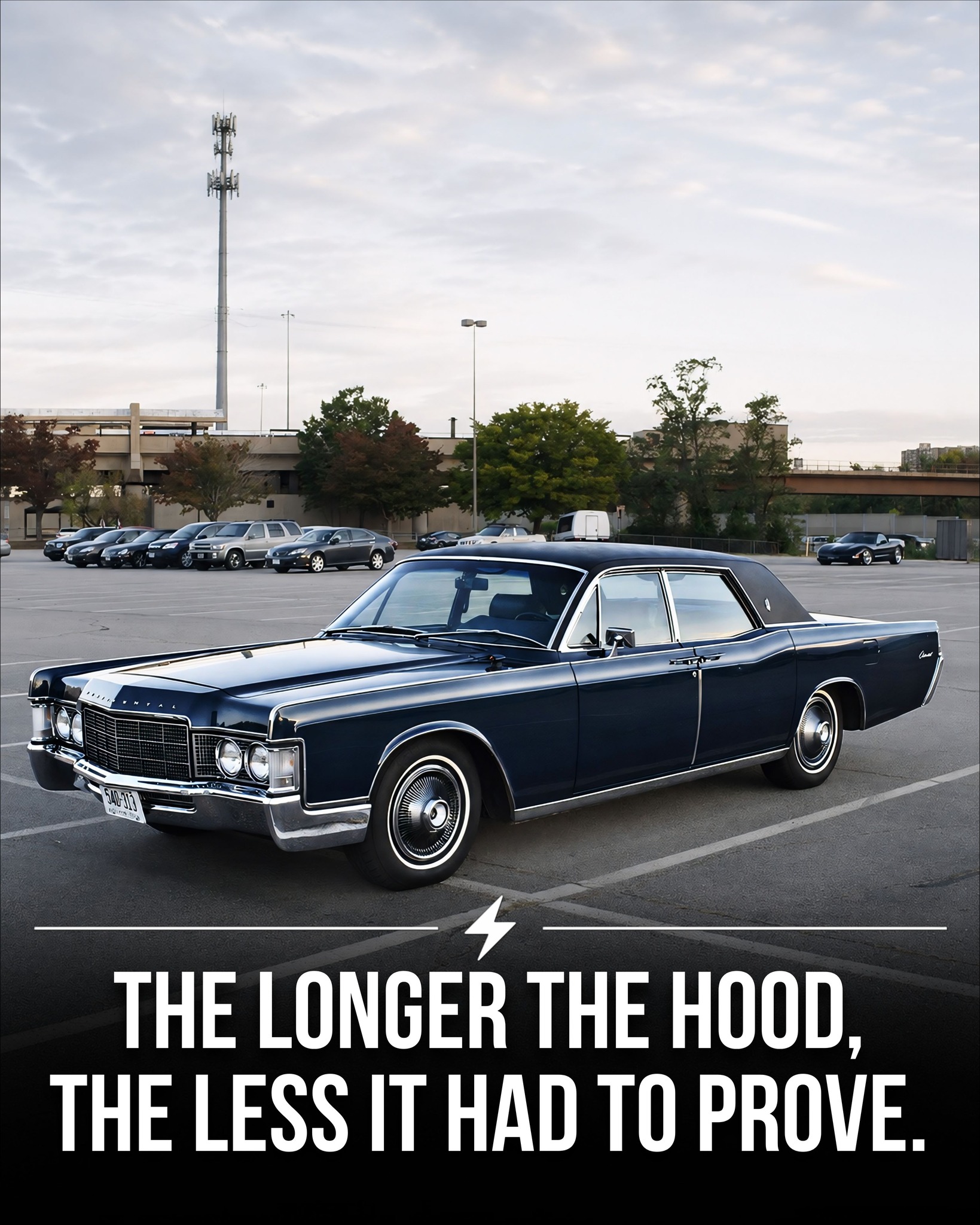 1968 Lincoln Continental custom, a classic car with eerie authority