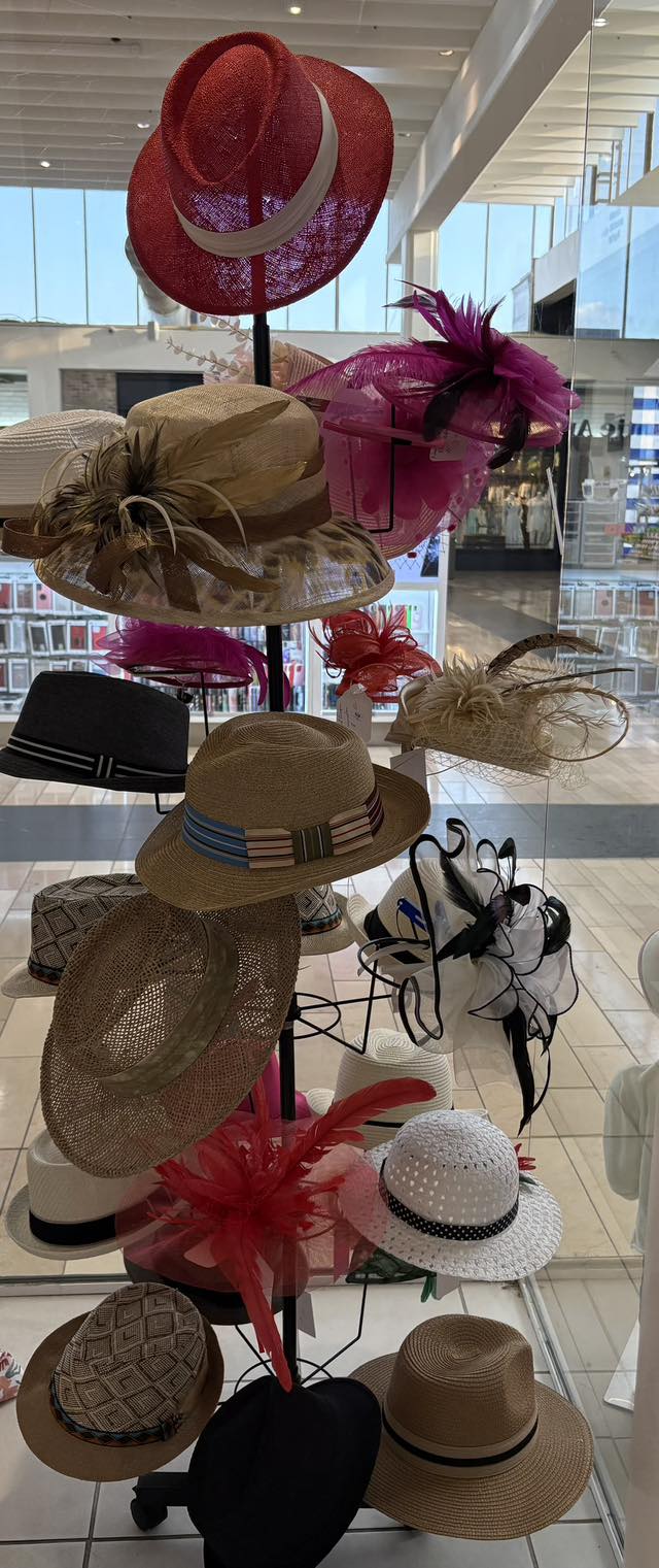 ladies dress hats at burlington coat factory Louisville, KY Derby hat store hours and locations Aqua resort wear