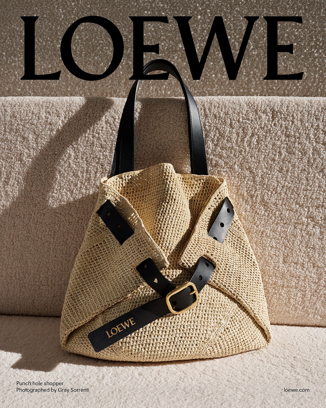 The LOEWE Fall Winter 2025 precollection campaign, featuring the