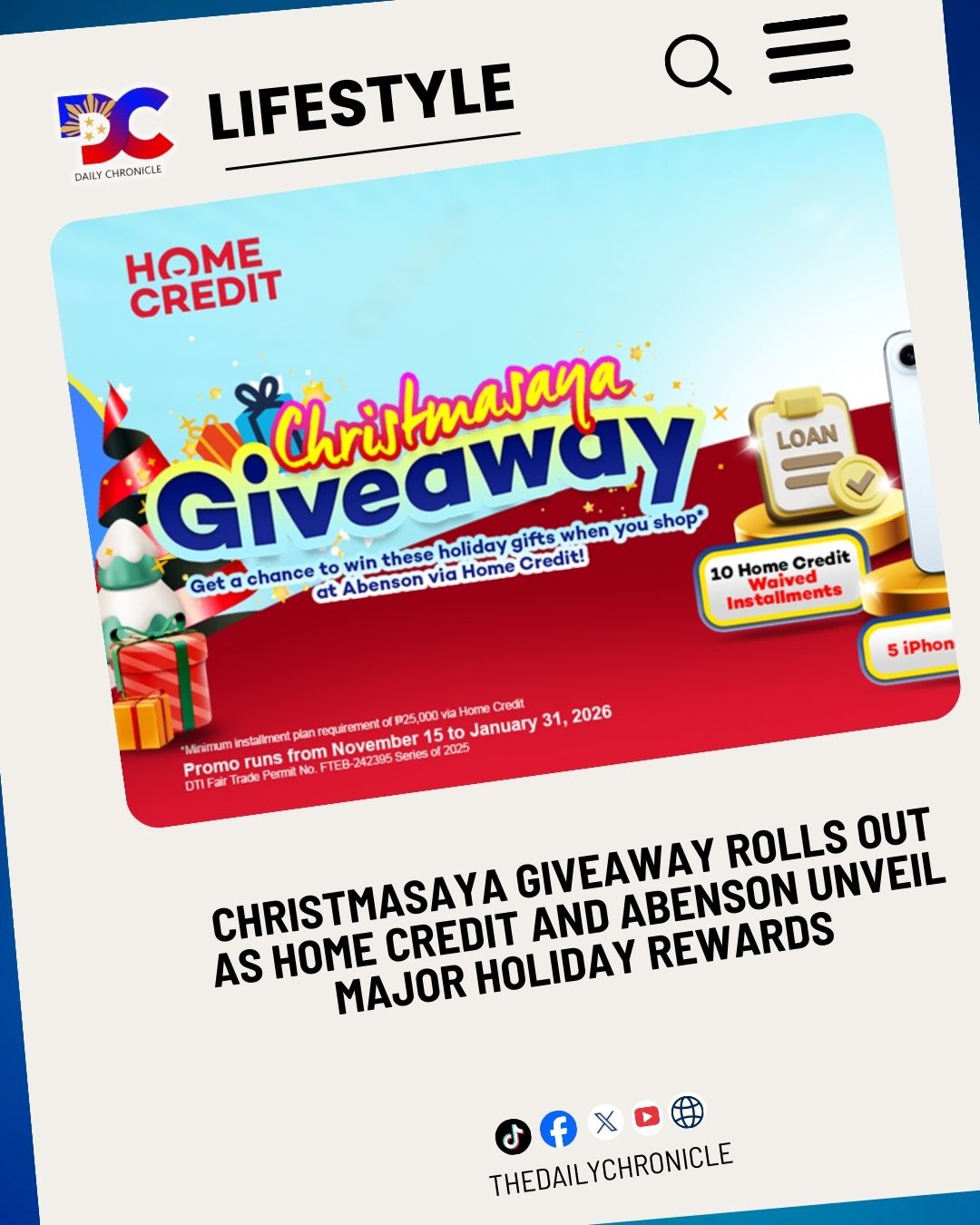 Daily - Home Credit Philippines and Abenson are elevating the Filipino ...