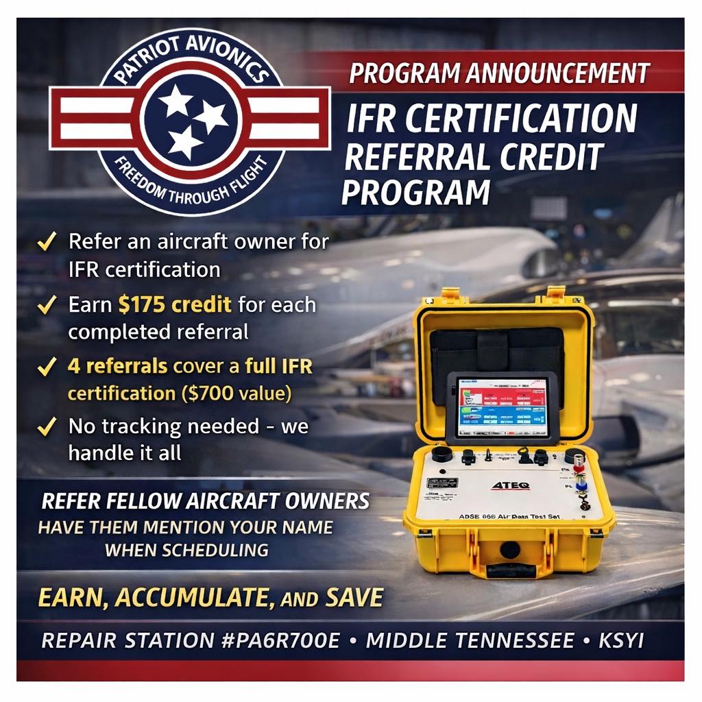 Patriot - ️ IFR Certification Referral Credit Program ️ Patriot ...