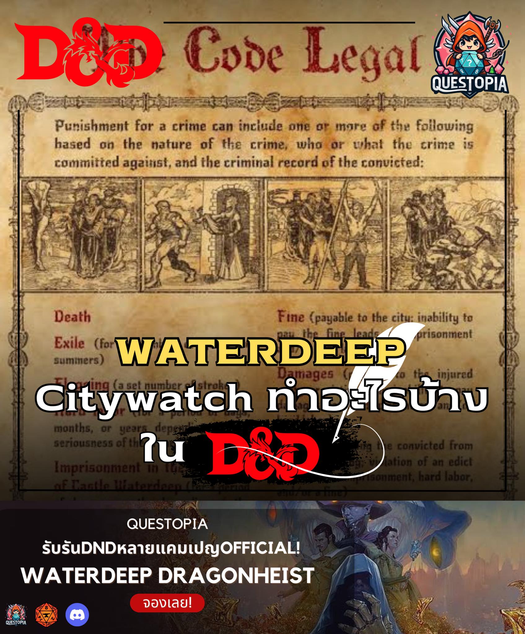 Questopia - เบื้องหลัง City Watch ใน Waterdeep 🛡️ “ ... | Facebook