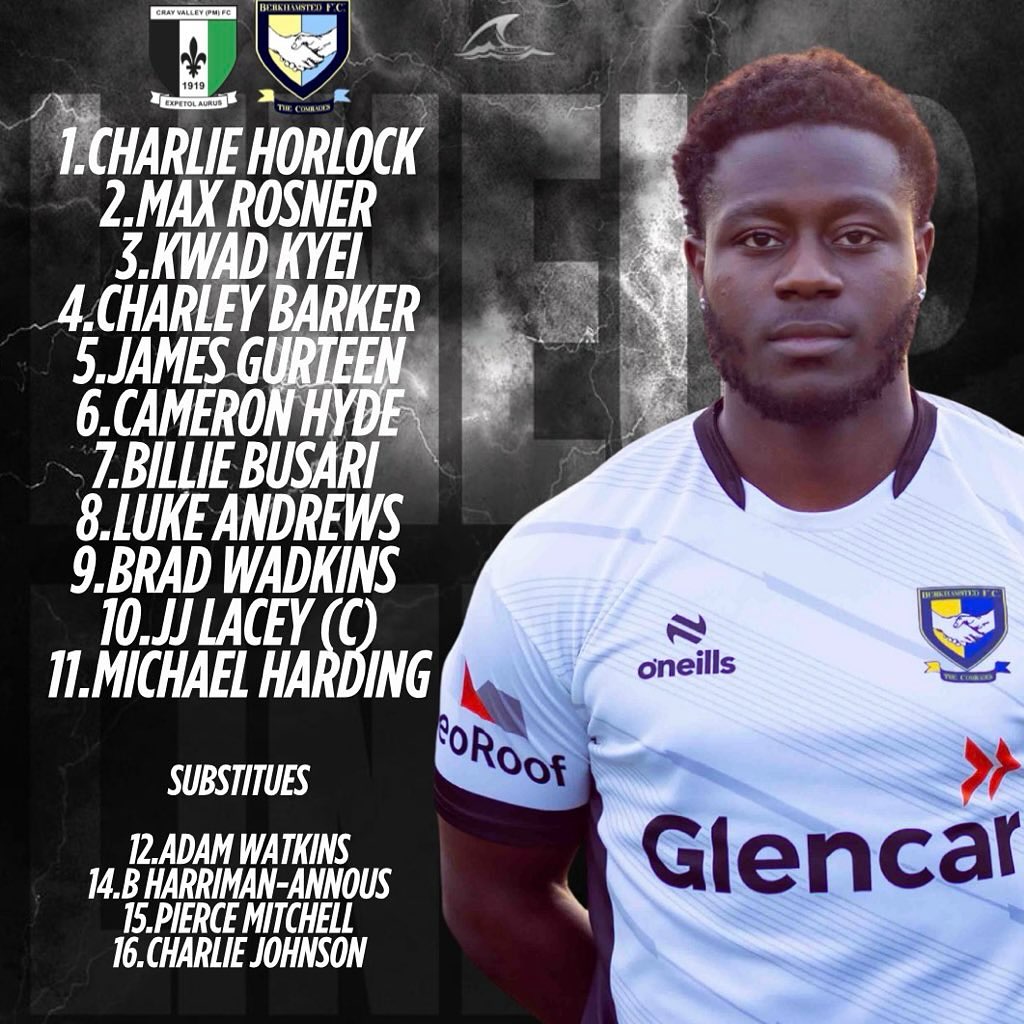 Berkhamsted FC - Our starting XI against Cray Valley PM⤵️... | Facebook