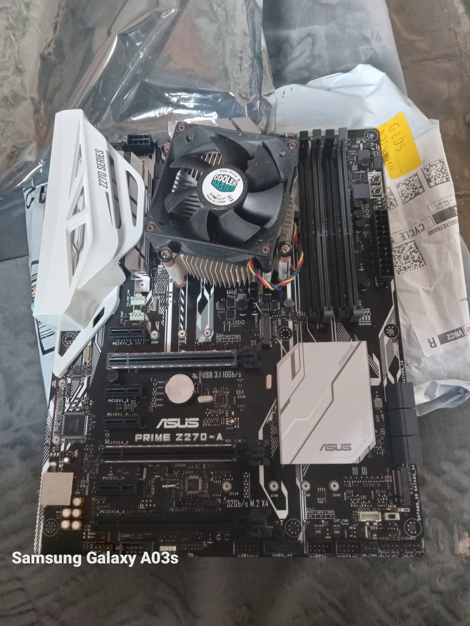 ?️ Kit Motherboard + Procesador + Cooler ASUS Prime Z270-A 