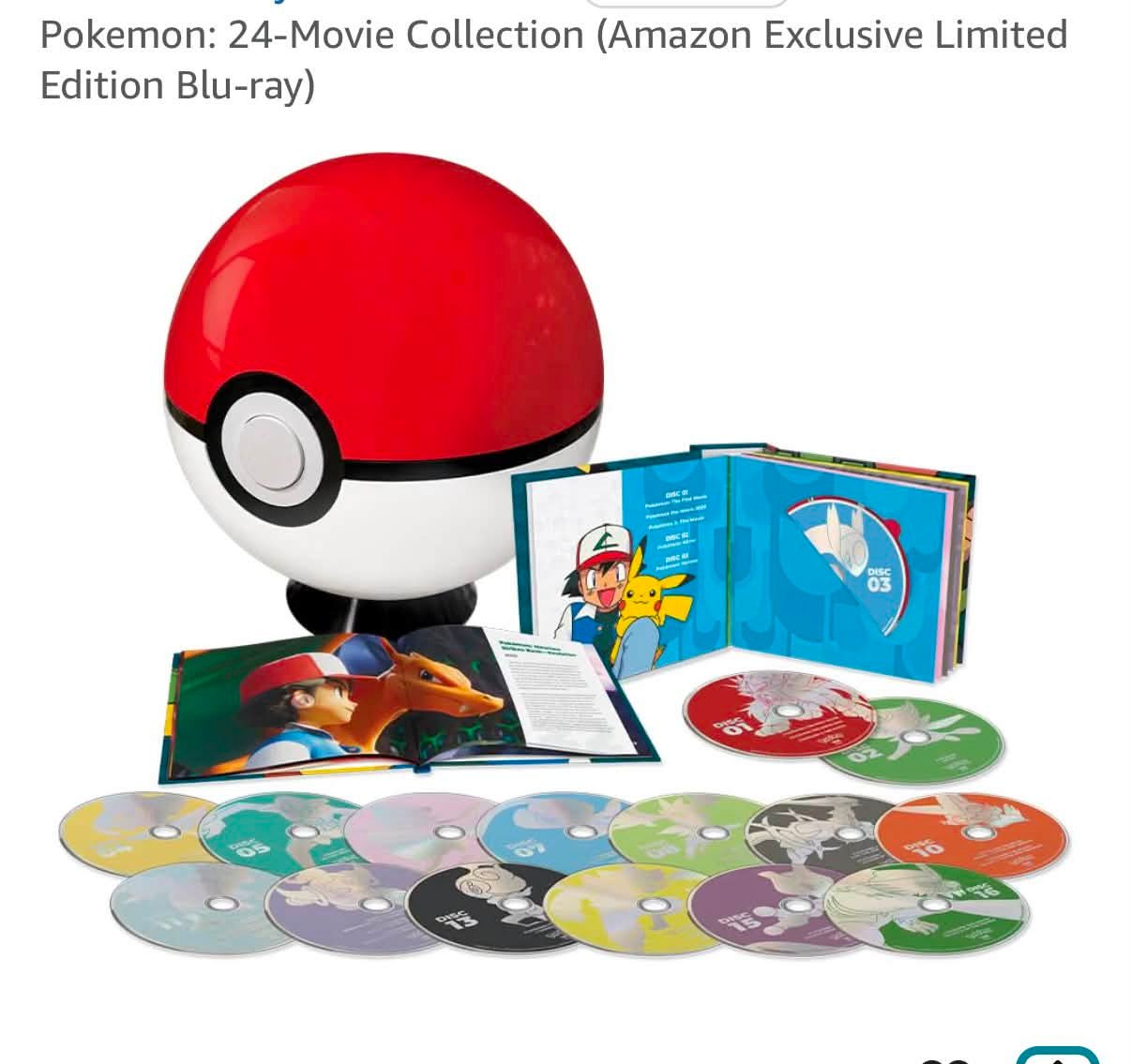 劇場版ポケットモンスター プレミアム ブルーレイ ボックス Preorder Amazon exclusive Pokémon 24-movie collection on Blu-ray