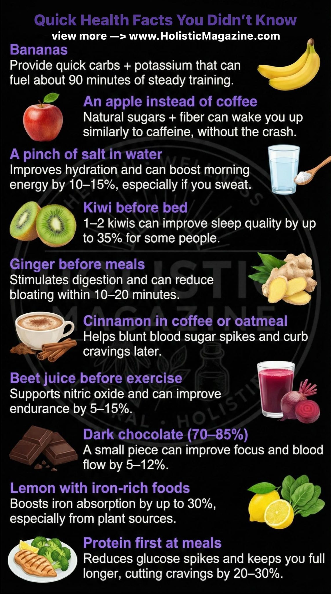 Holistic - Quick Health Facts You Didn’t Know 👉 #holisticmagazine ...