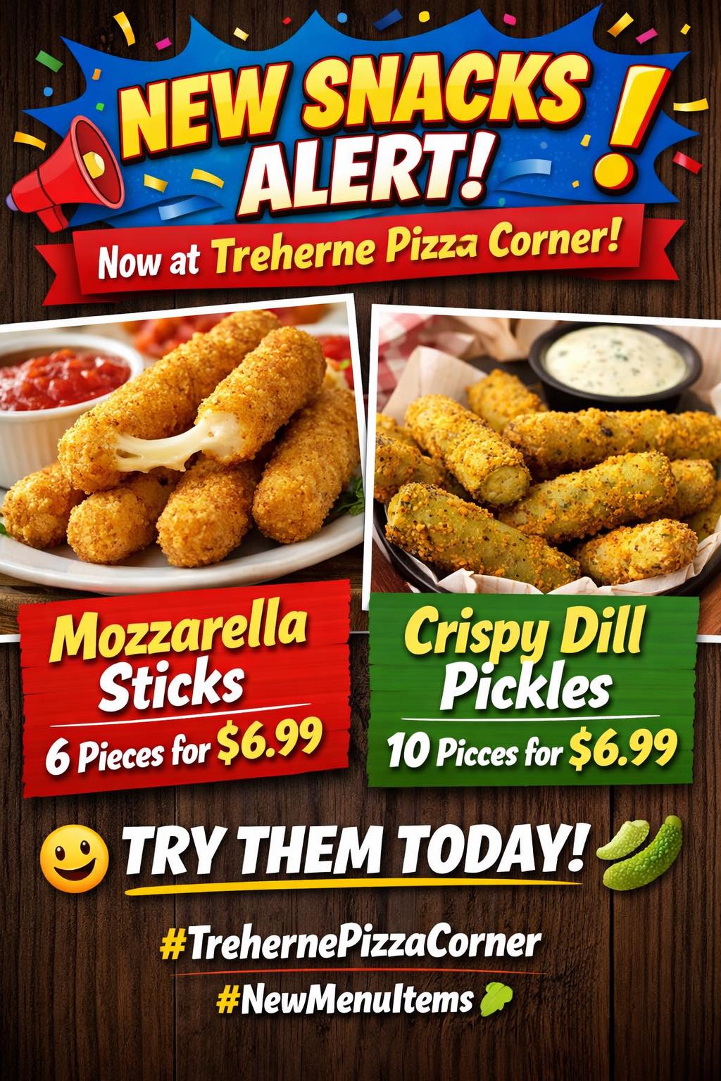🎉 NEW SNACKS ALERT! 🎉 Now at... - Treherne's Pizza Corner | Facebook
