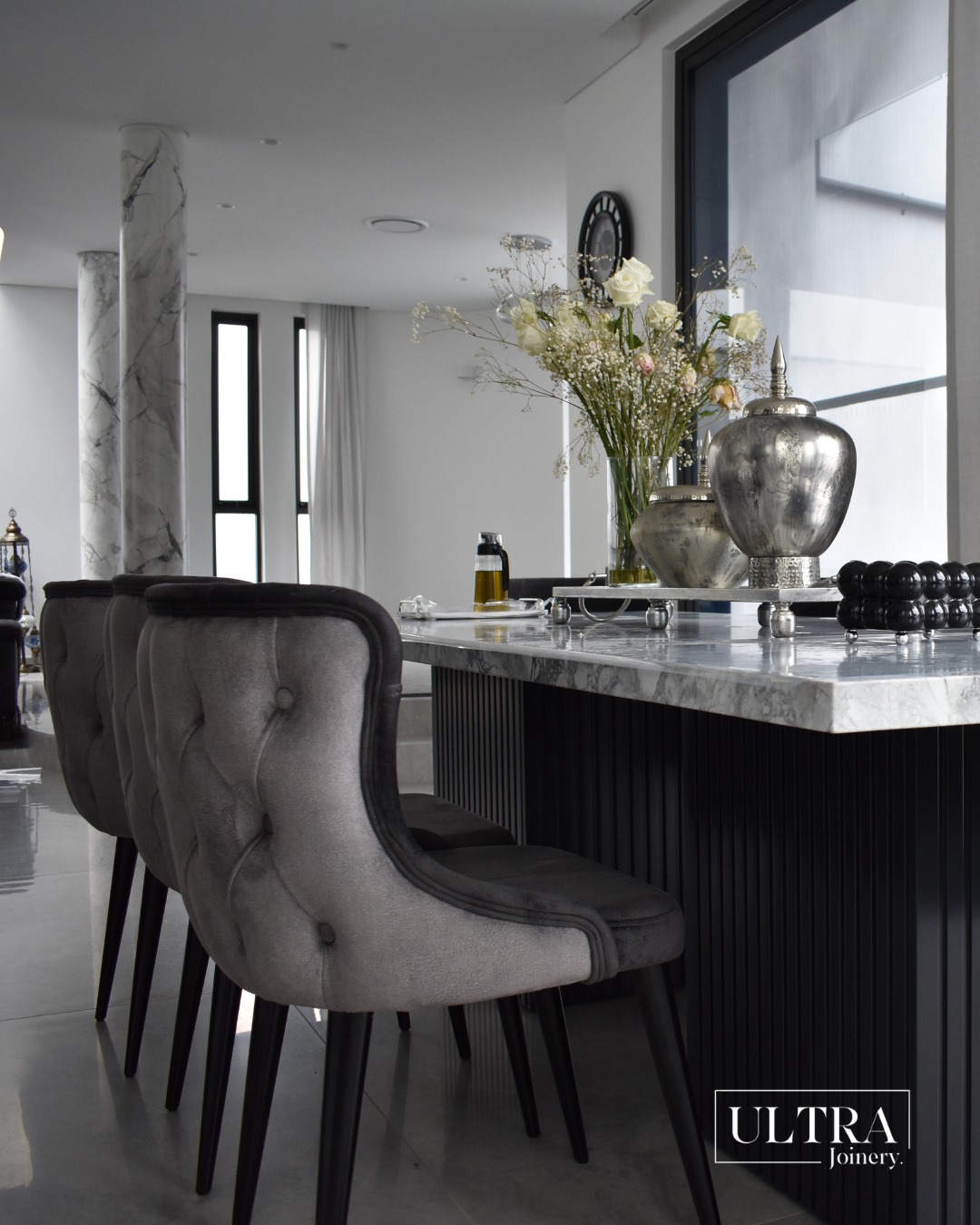 Ultra - Dine Fine, Darling. Velvet seating, moody textures, and a ...