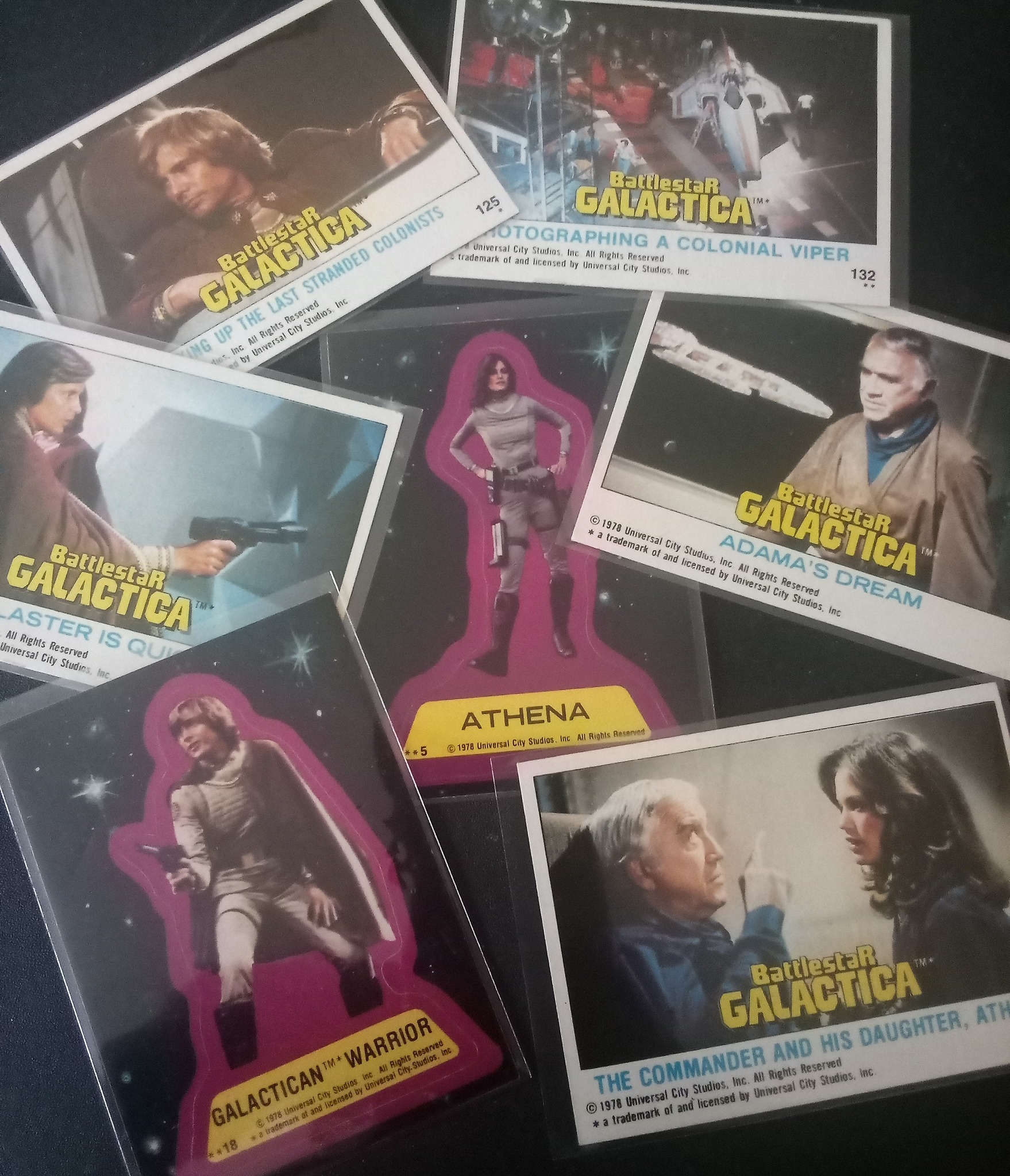 1978 Battlestar Galactica trading cards