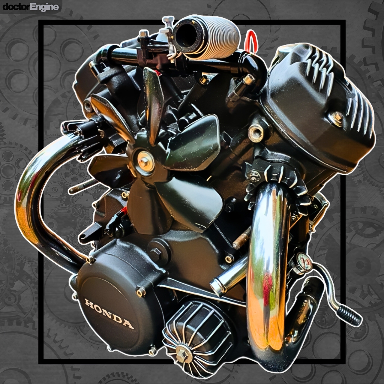Doctor - This is a Honda CX500 engine, a liquid-cooled longitudinal V ...