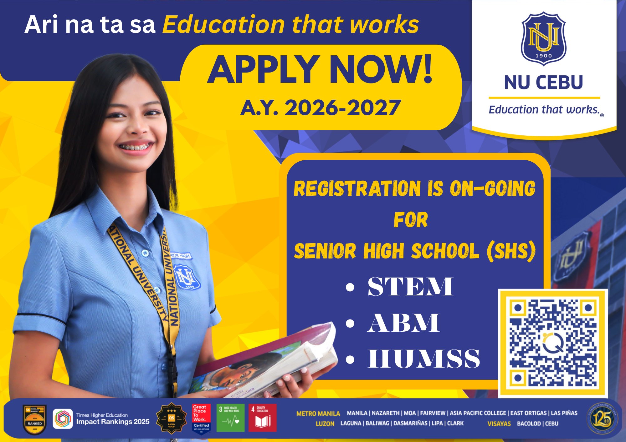 NU - Registration for Academic Year 2026–2027 is OPEN for incoming ...
