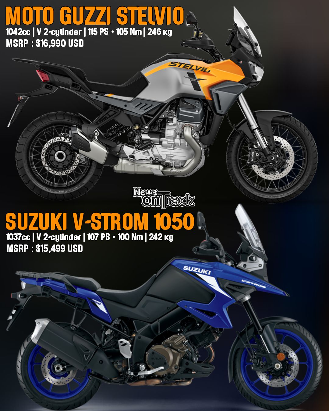While the Suzuki V-Strom 1050 is a utilitarian powerhouse that