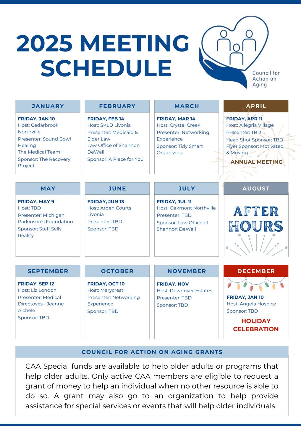 Council for Action on Aging - We are just getting started! You don’t ...