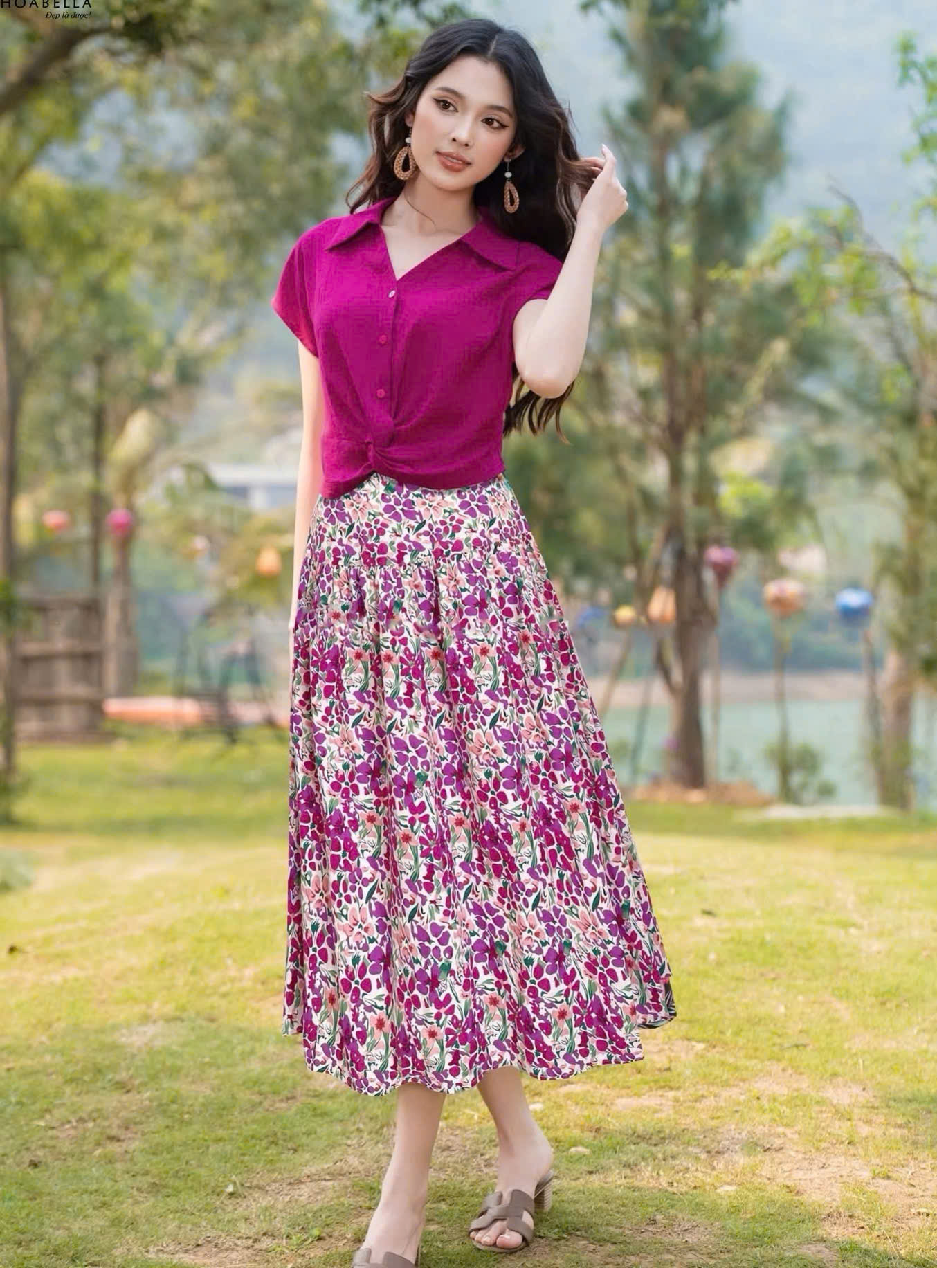 Yame - Mã SP: Set đi biển gồm áo + chân váy mã ST58 Size: S M L XL Chất ...