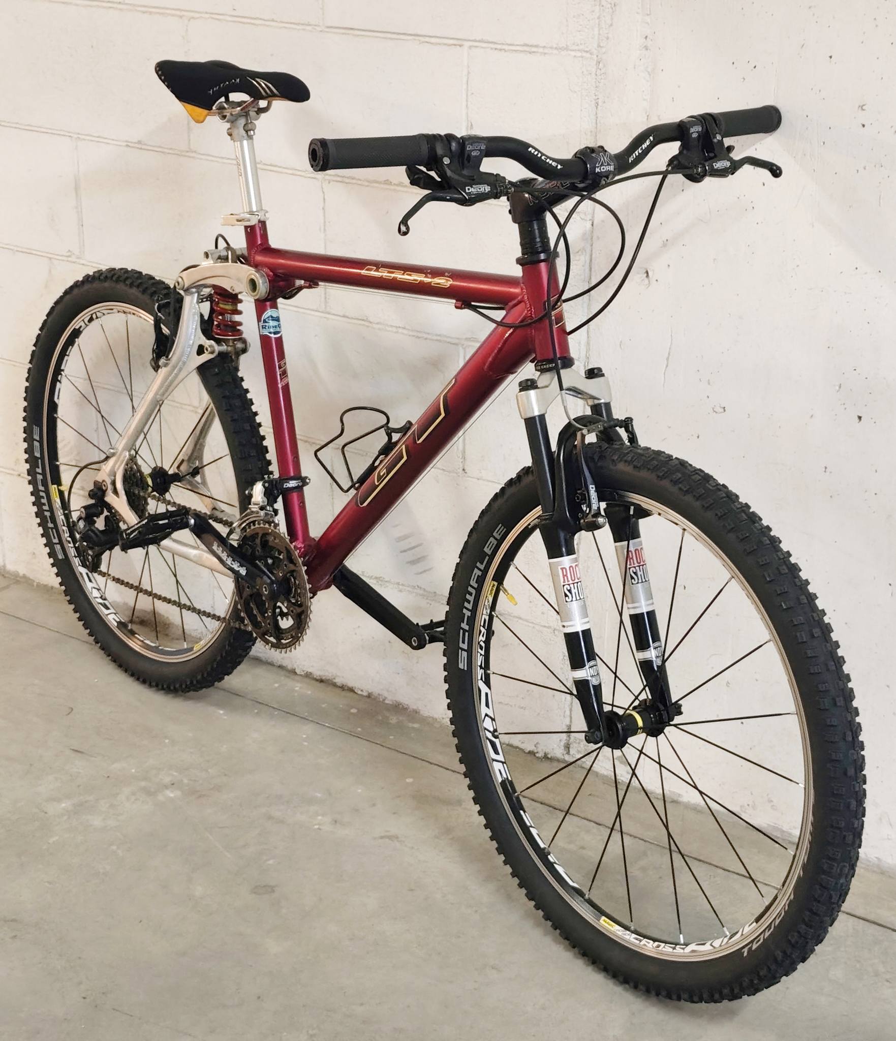 GT all terra LTS 2 1997 Shimano deore 9x3 , crankset Race face