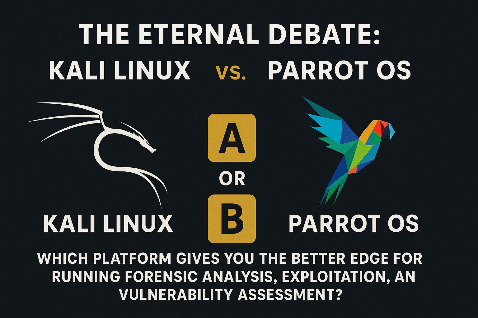 𝘾𝙮𝙗𝙚𝙧 - 🔥 THE ETERNAL DEBATE: KALI LINUX vs PARROT OS ⚔️ In the world ...