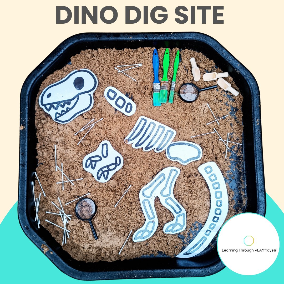 🦖 DIG IN! Just print, cut,... - Learning Through PLAYtrays | Facebook