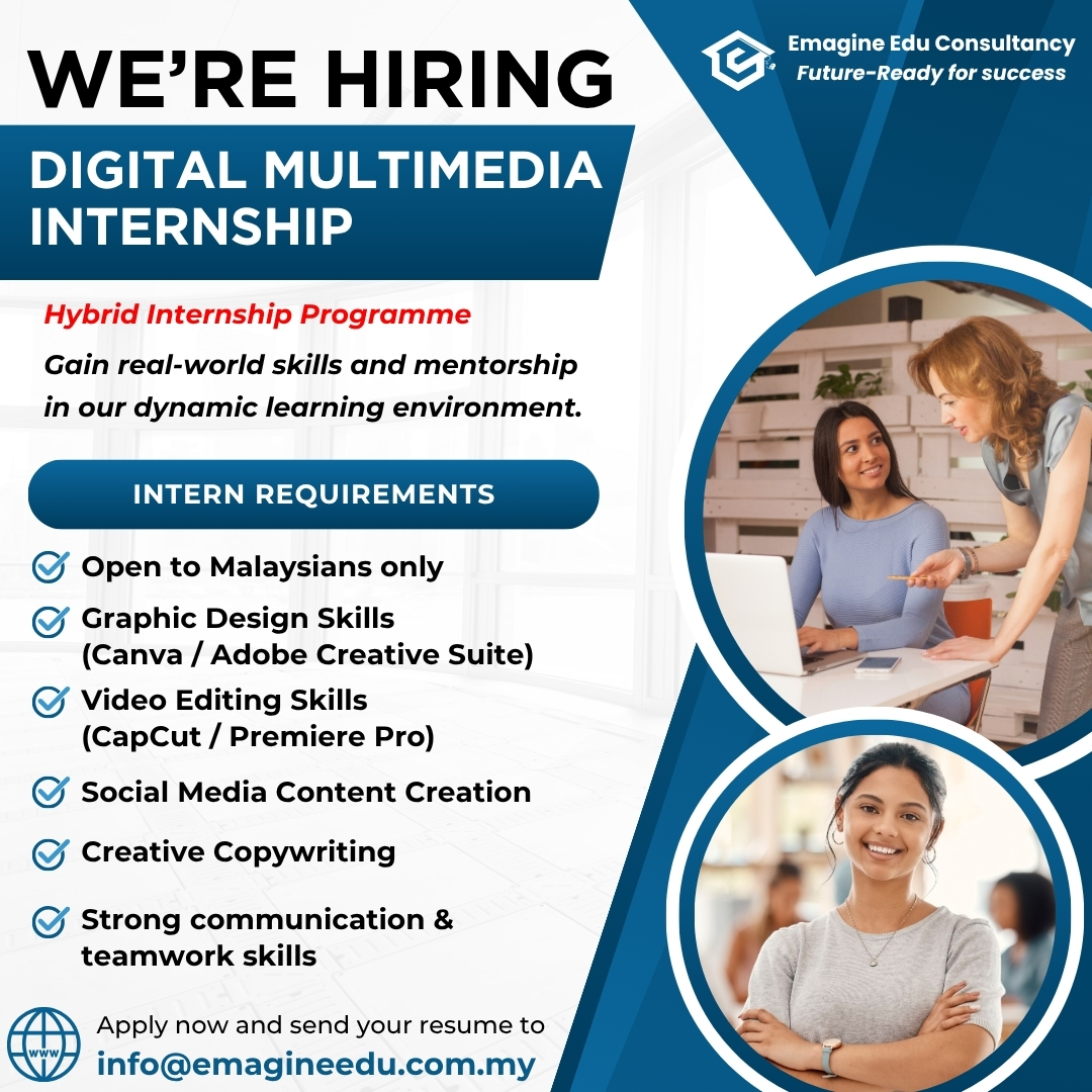 Internship Program in Malaysia | 🎓 **Digital Multimedia Internship ...