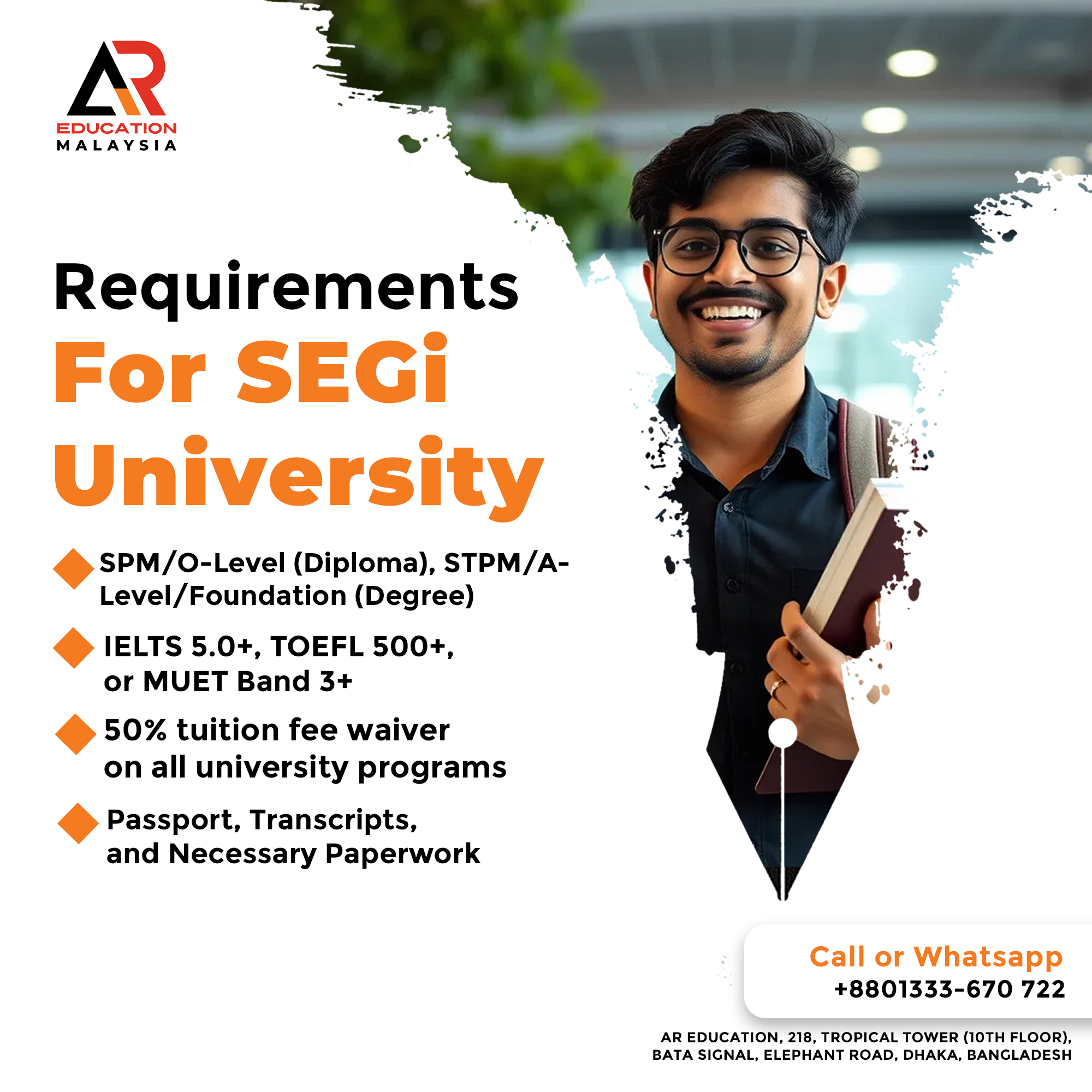 AR - Study at SEGi University, Malaysia! 🌍 Get a 50% tuition fee waiver ...