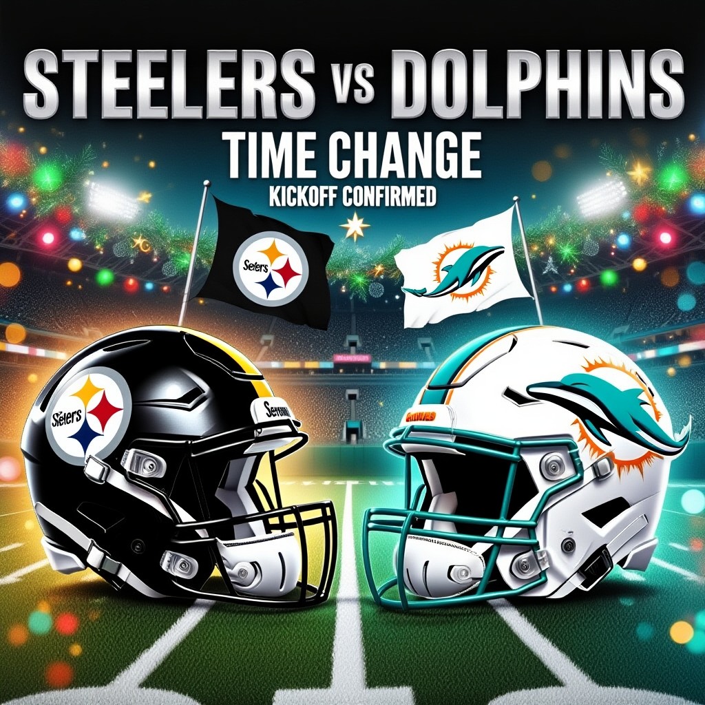 Dolphin - 🔥 TIME CHANGE CONFIRMED: The Steelers vs Dolphins showdown at ...