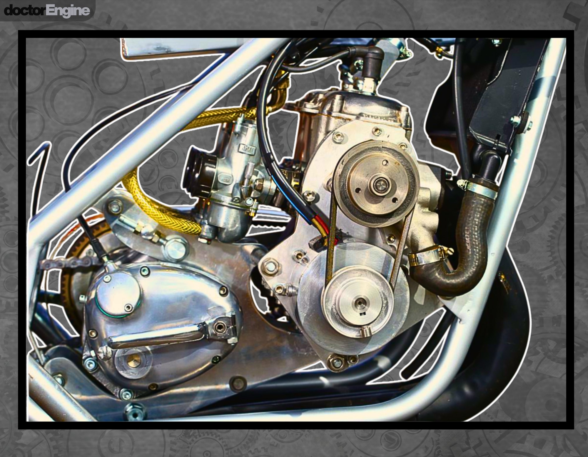 Doctor - The engine shown is most likely a 1970s König 500cc GP engine ...