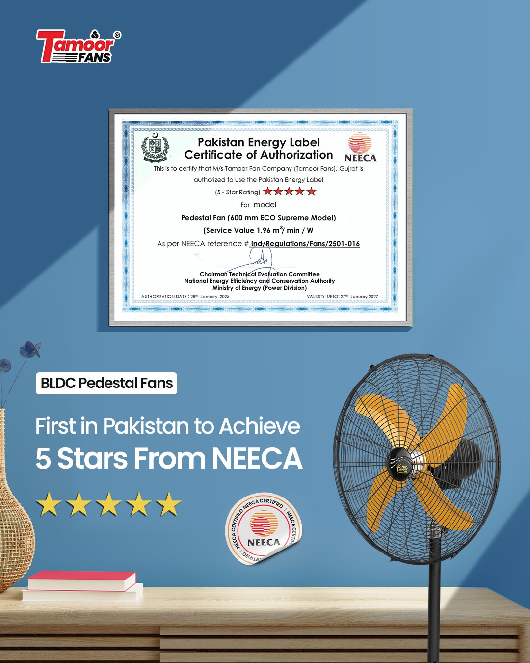 Tamoor - 🌟 Tamoor Fans proudly becomes Pakistan's first company to ...