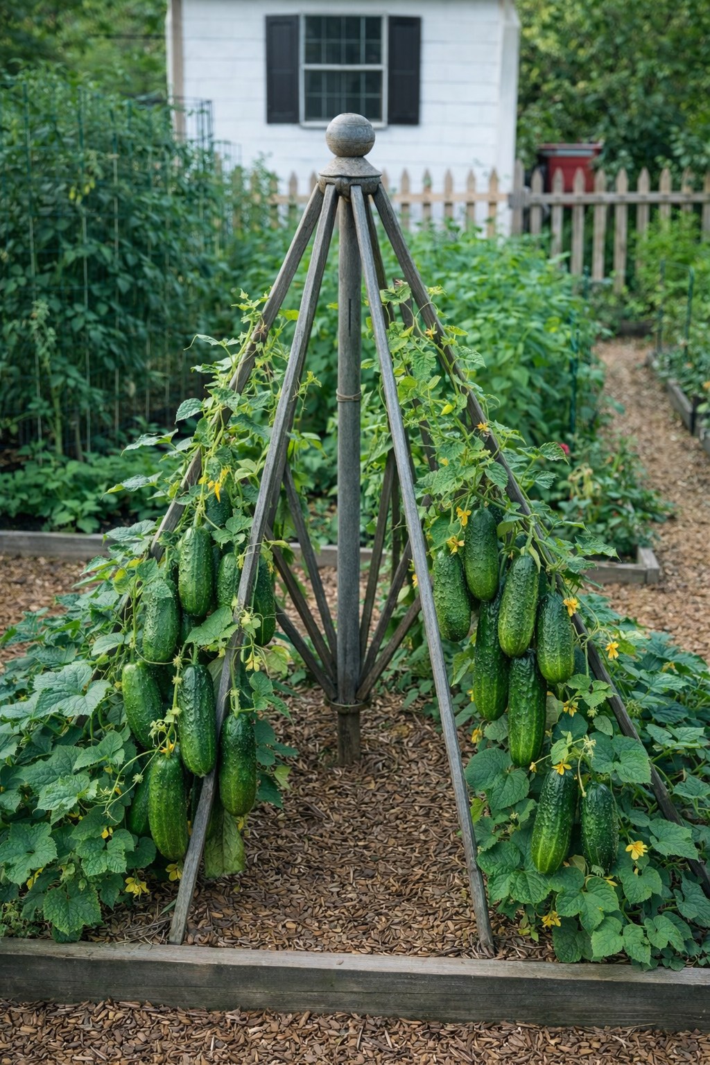 Best - Growing Cucumbers Vertically: The Smart Garden Trellis Method If ...