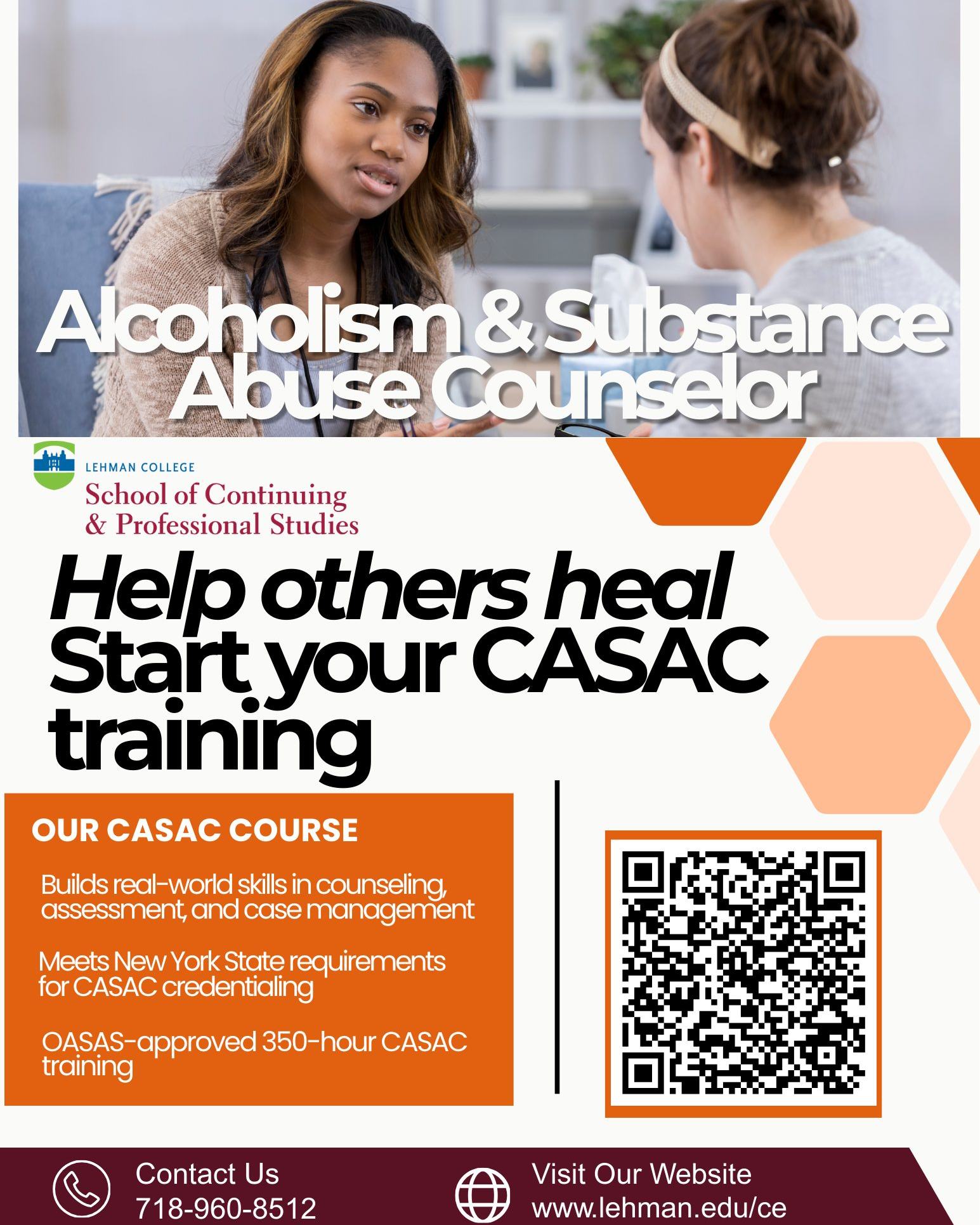 CASAC Classes... - Lehman College Continuing Education Hub | Facebook
