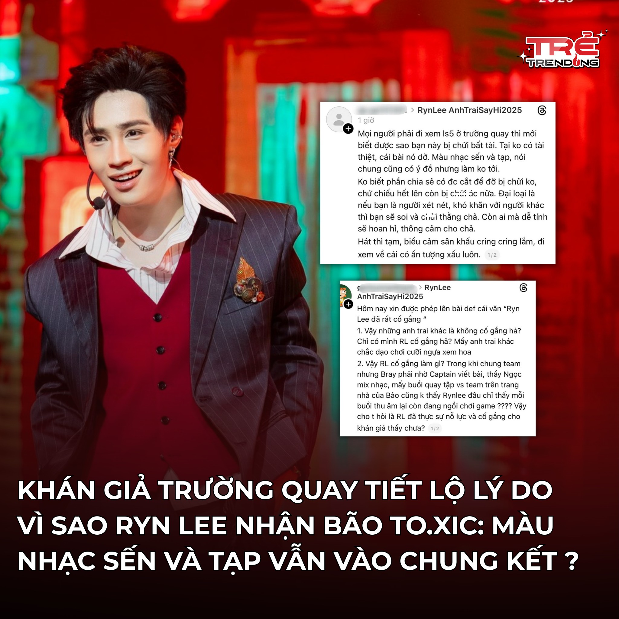 TRẺ - RYN LEE TIẾP TỤC NHẬN G.ẠCH Đ.Á SAU KHI QUAY HÌNH LIVESTAGE 5 🫢 ...