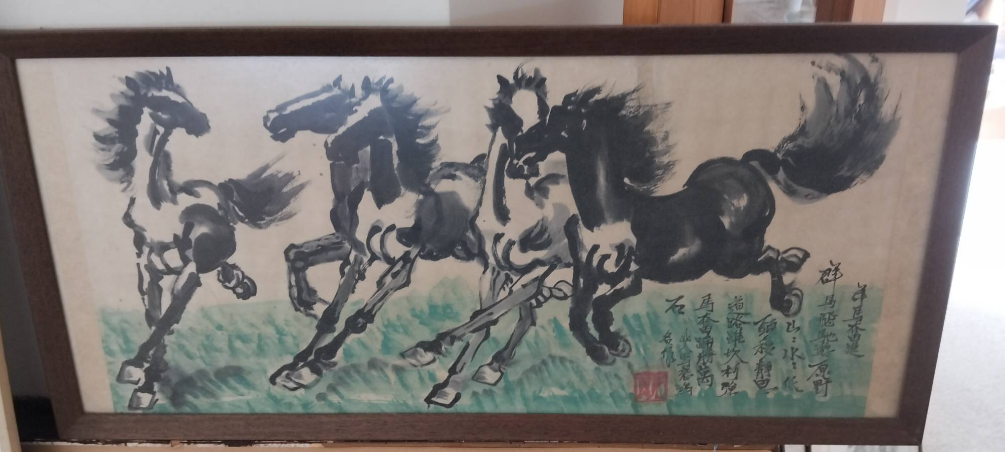 名家字畫徐悲鴻作品出售$2500 हाक 石要道 石 厚も焼町 時場場 高豚