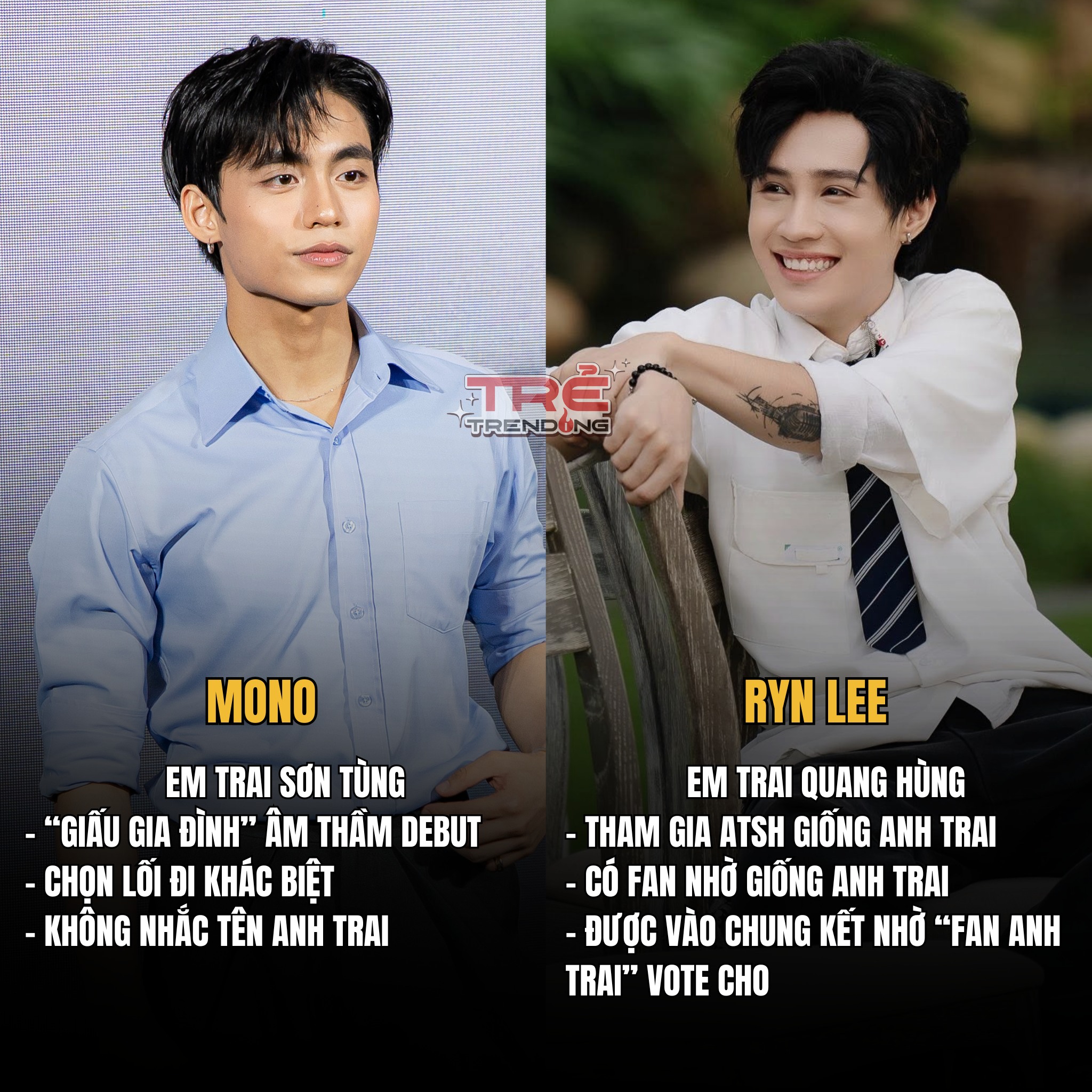 TRẺ - NETIZEN SO SÁNH RYN LEE VÀ 