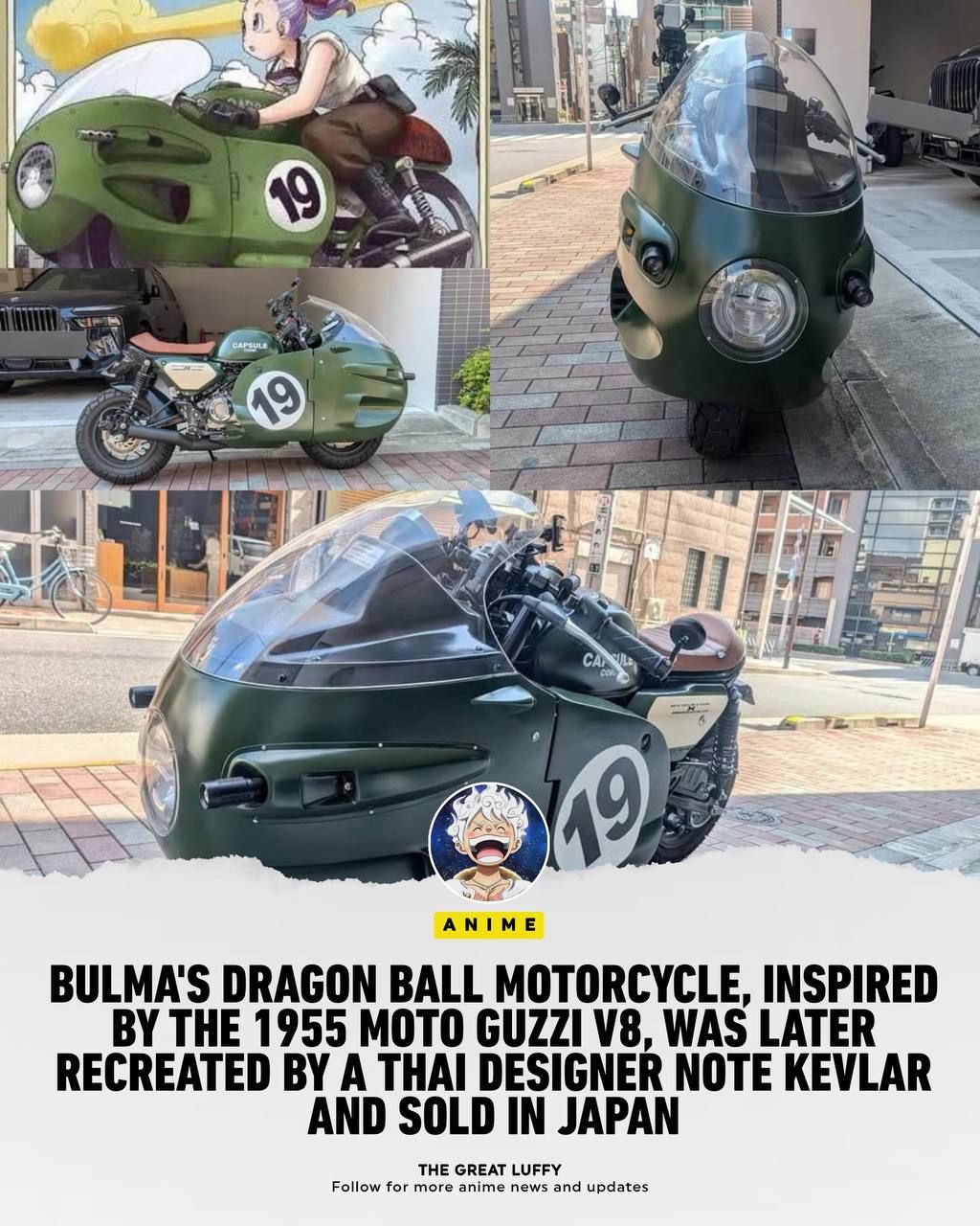Did you know Bulma's motorcycle from Dragon Ball drew inspiration