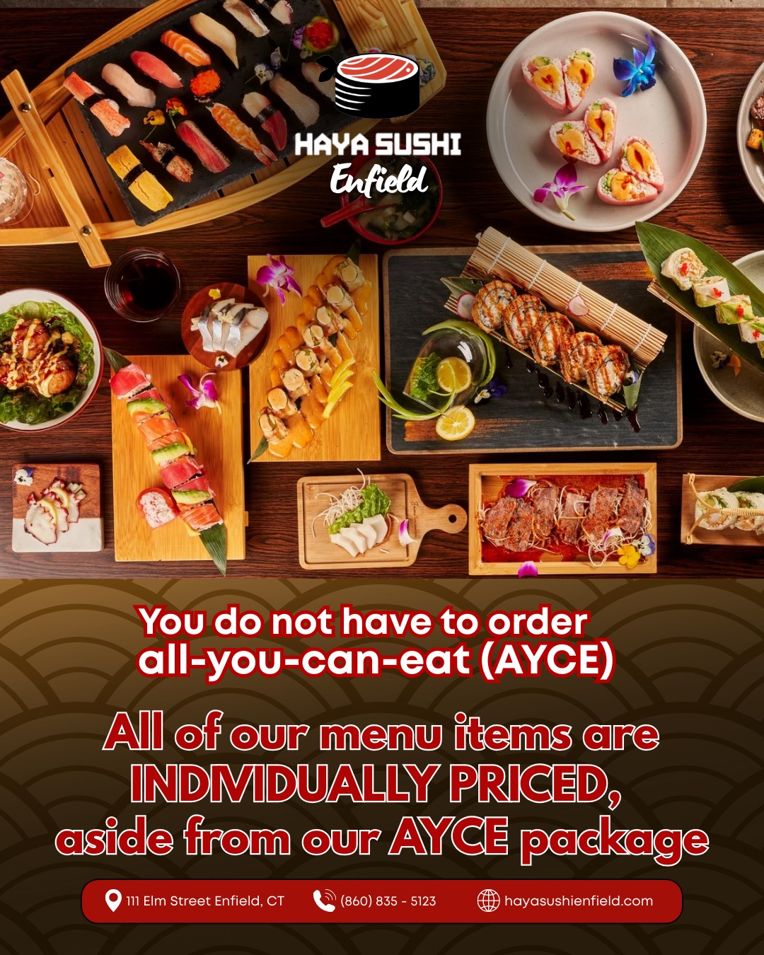 Did you know you don’t need to order... - Haya Sushi Enfield | Facebook