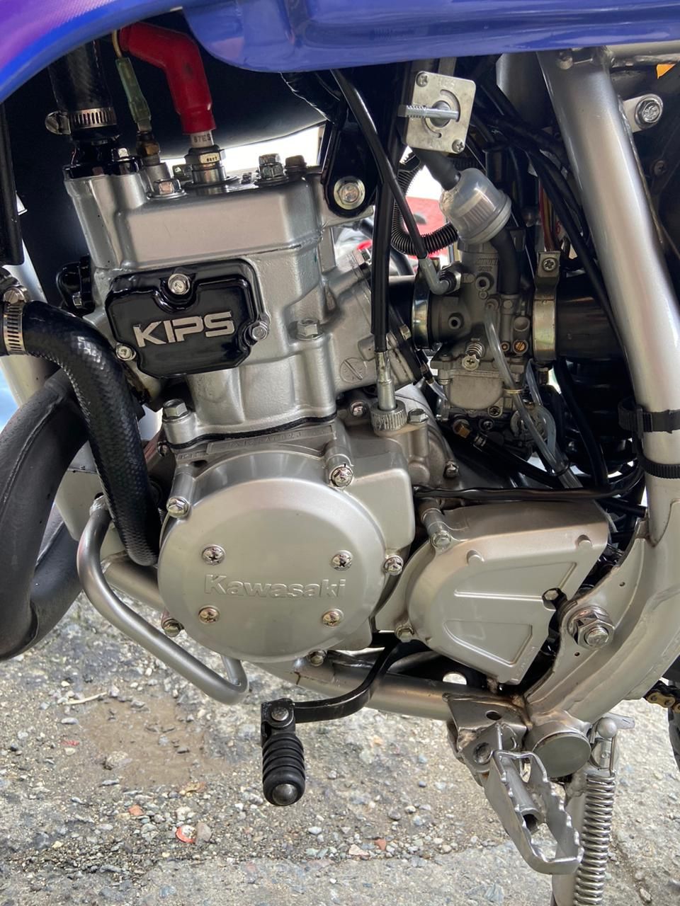 Tubo Delantero Cromado Y Junta Libre Para Escape Grande De KAWASAKI KMX125 (KMX 125)