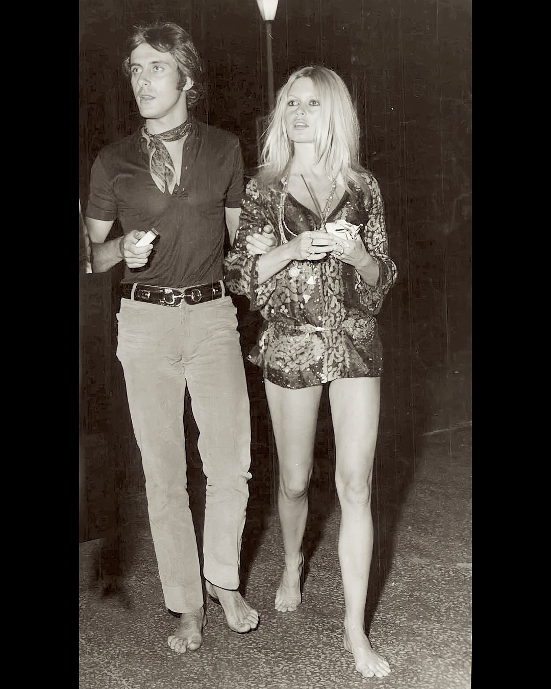 Brigitte Bardot and Gigi Rizzi in Saint-Tropez, 1968.