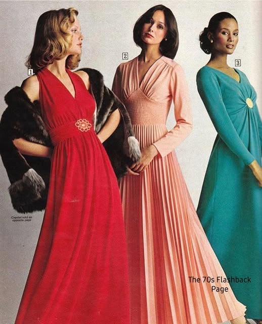 Dresses from a 1974 Sears catalog